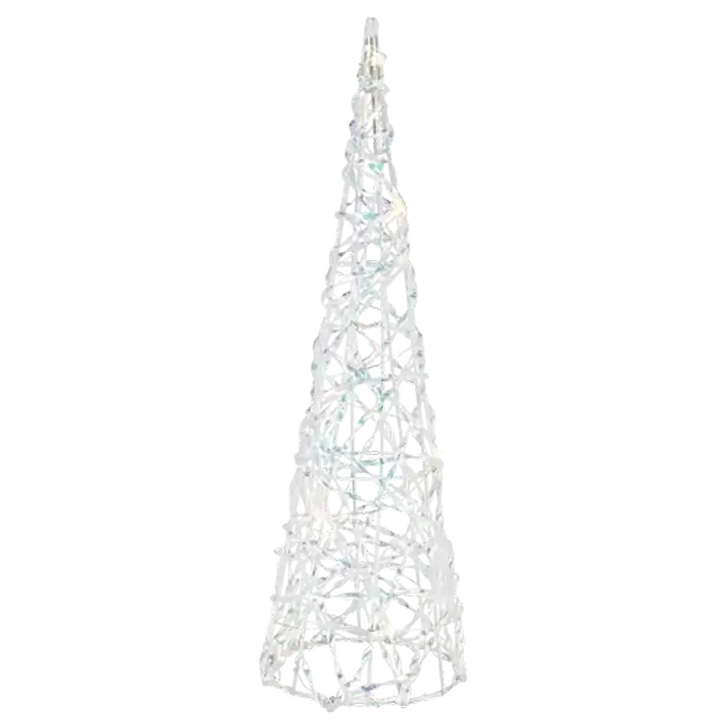 Image of Battery Operated LED Cone Christmas Tree with Lights 40cm