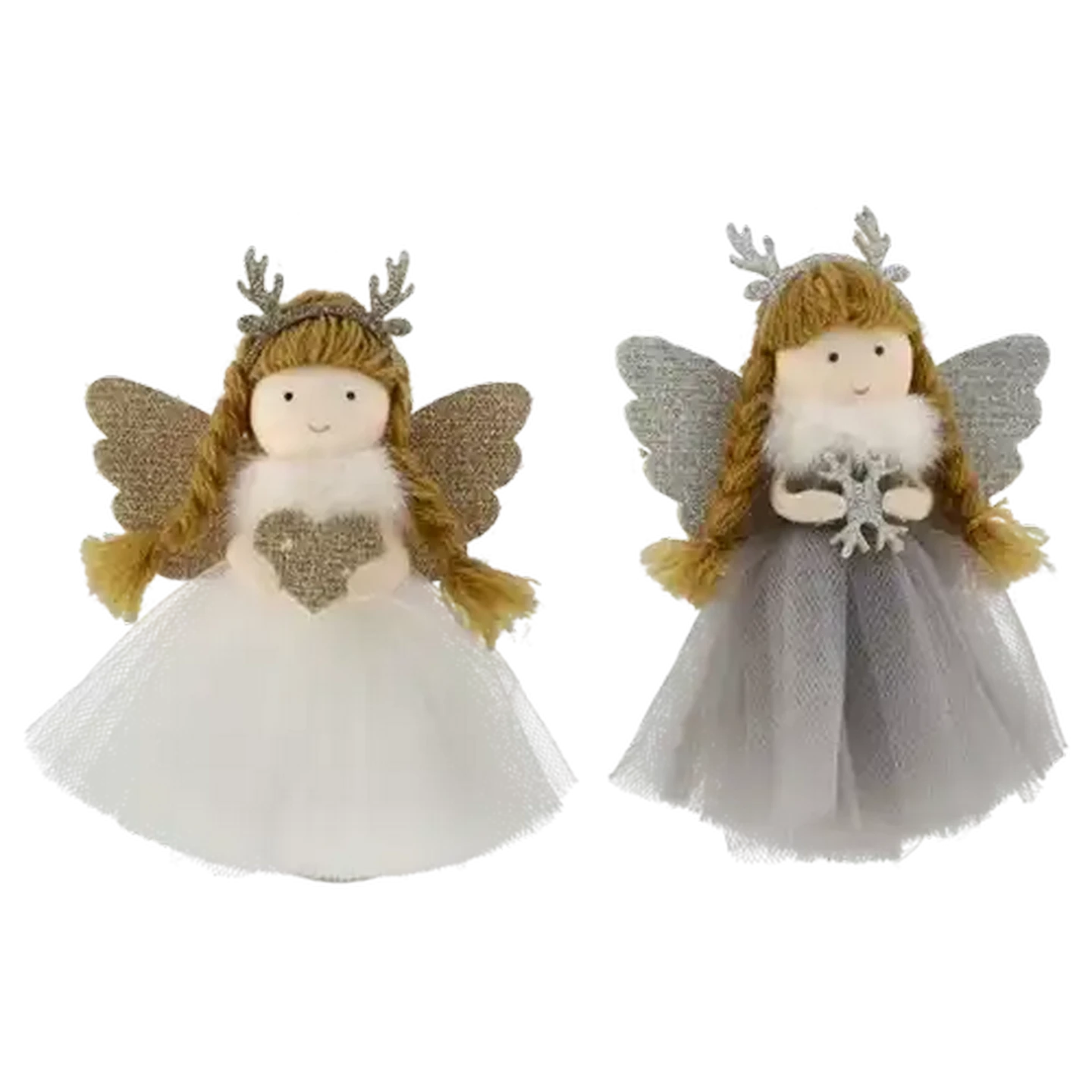 Image of Santa's Choice Doll with Wings & Horns Christmas Tree Decoration (Design May Vary)