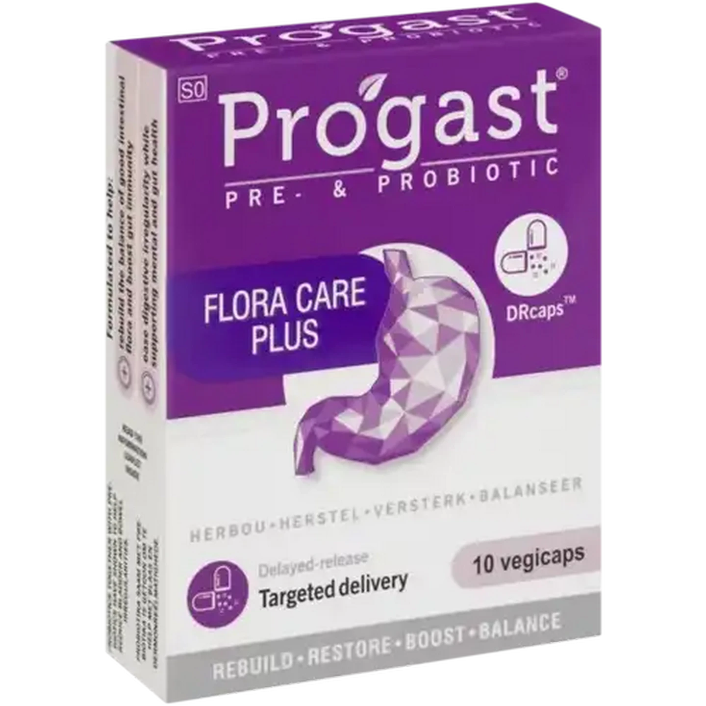 ENZYME FLORA カカオフレーバー 60袋入り Checkers Sixty60 | Progast Flora Care Plus Vegicaps 10 Pack