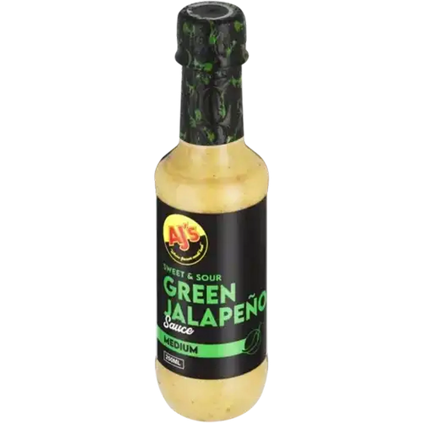 サクサク Checkers Sixty60 | AJ's Medium Sweet & Sour Green Jalapeño Sauce 250ml