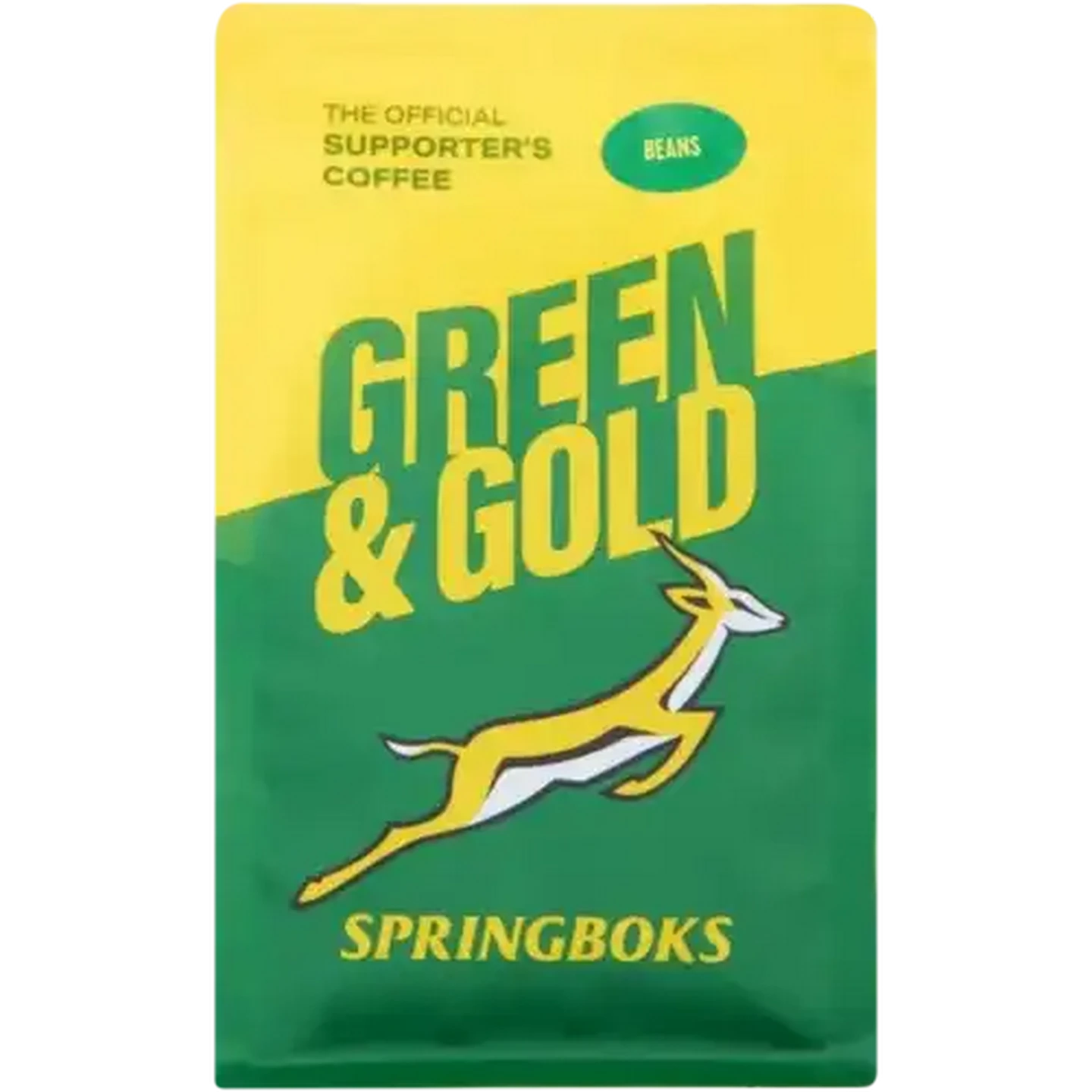 Image of Terbodore Springboks Green & Gold Coffee Beans 250g