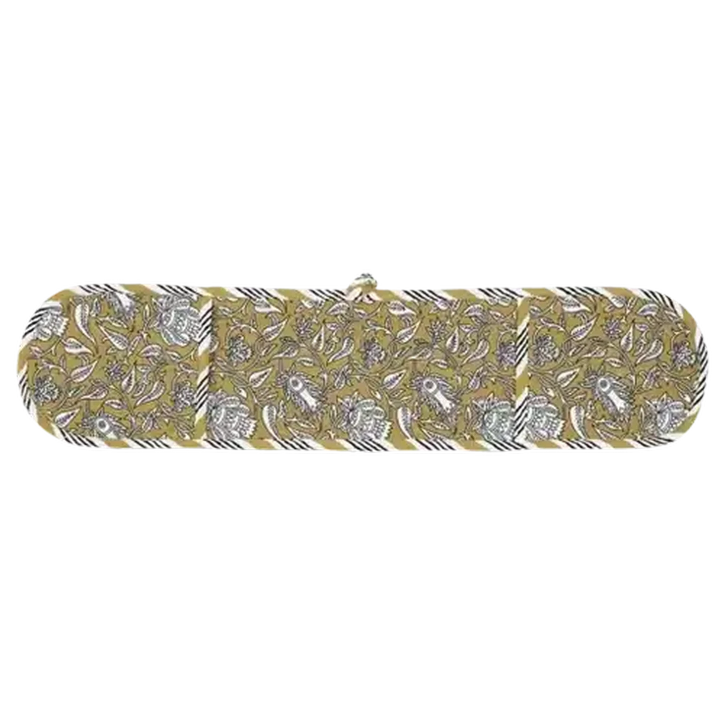 Image of Essentials Mayfair Mustard Double Oven Glove 18 x 78cm