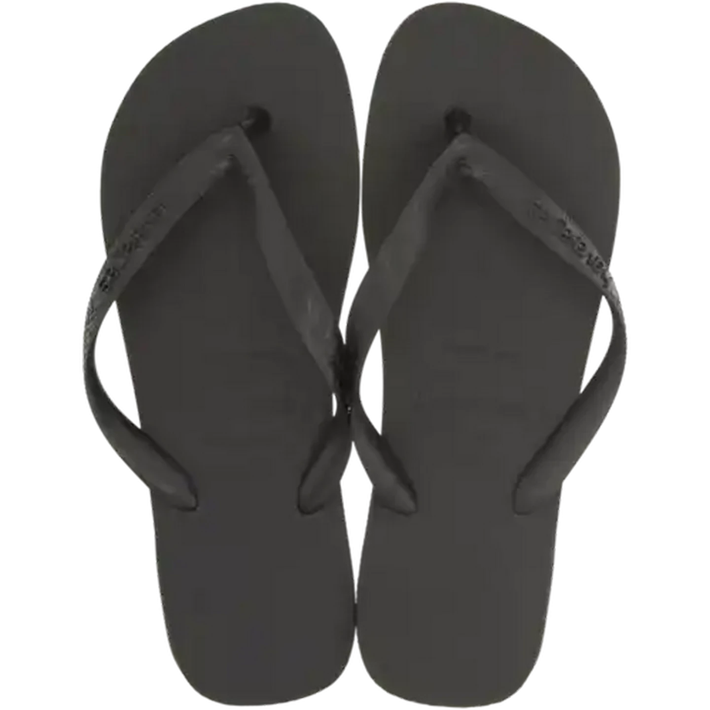 Image of Havaianas Unisex Top Black Sandals 37/38 (Size 4/5)