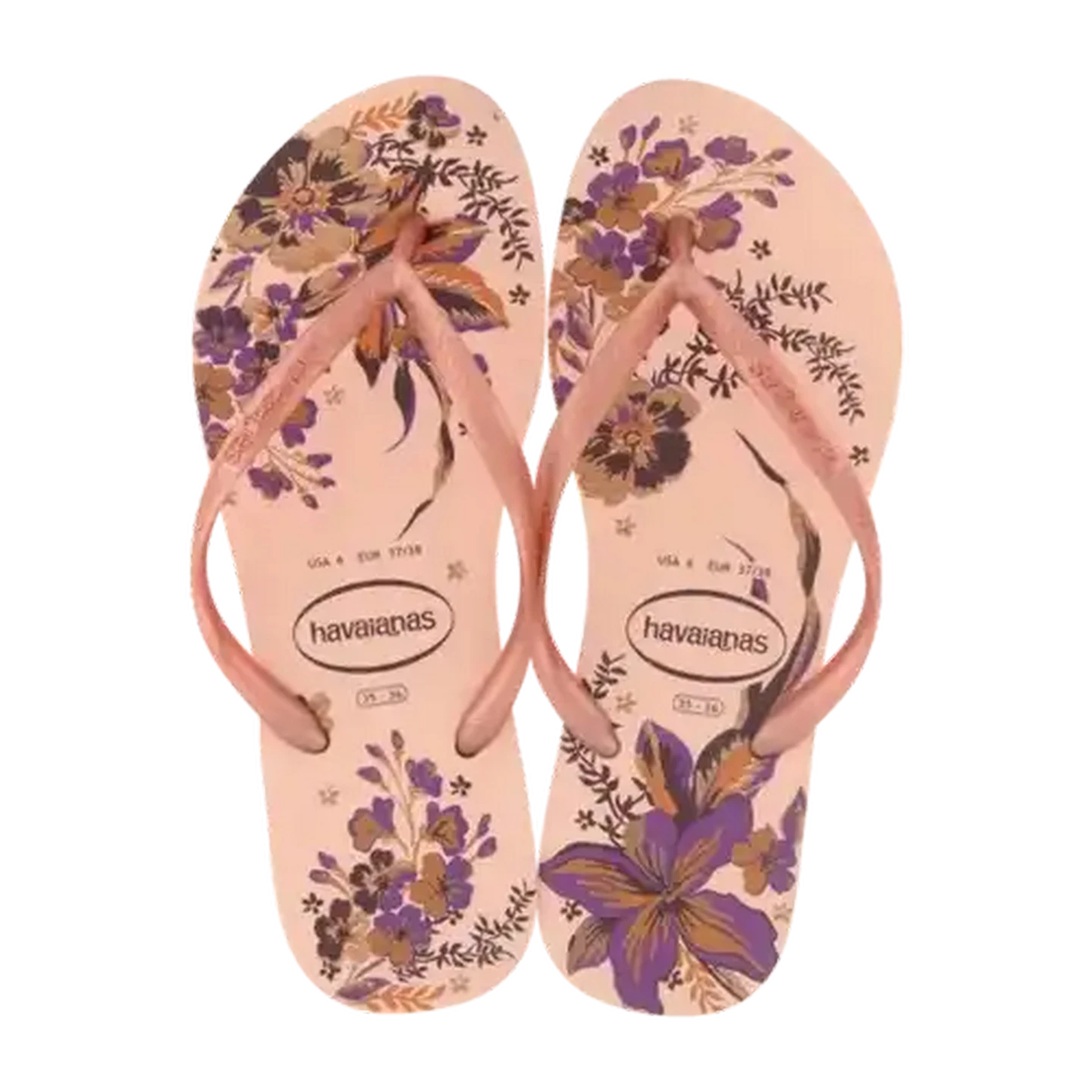 Image of Havaianas Ladies Slim Organic Sandals Pink Size 37/38