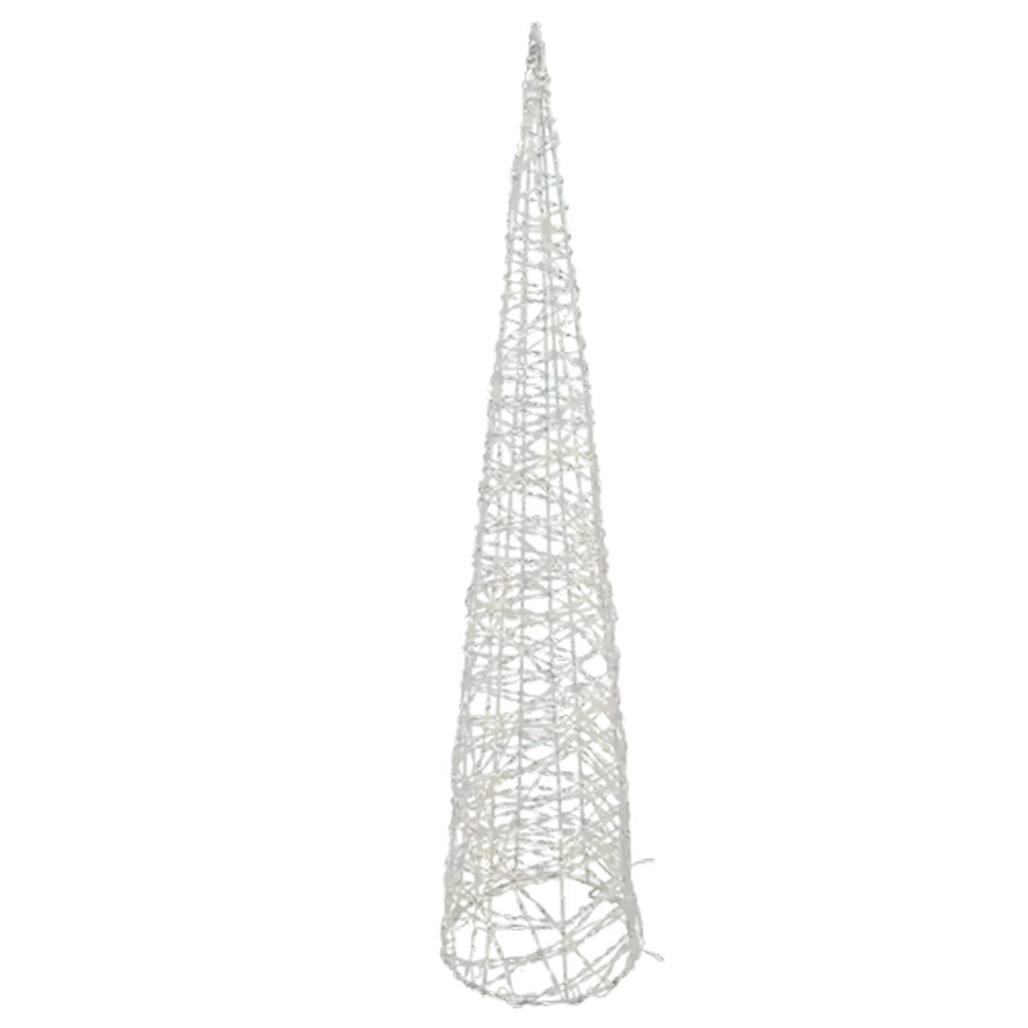 Image of Battery Operated LED Cone Christmas Tree with Lights 80cm