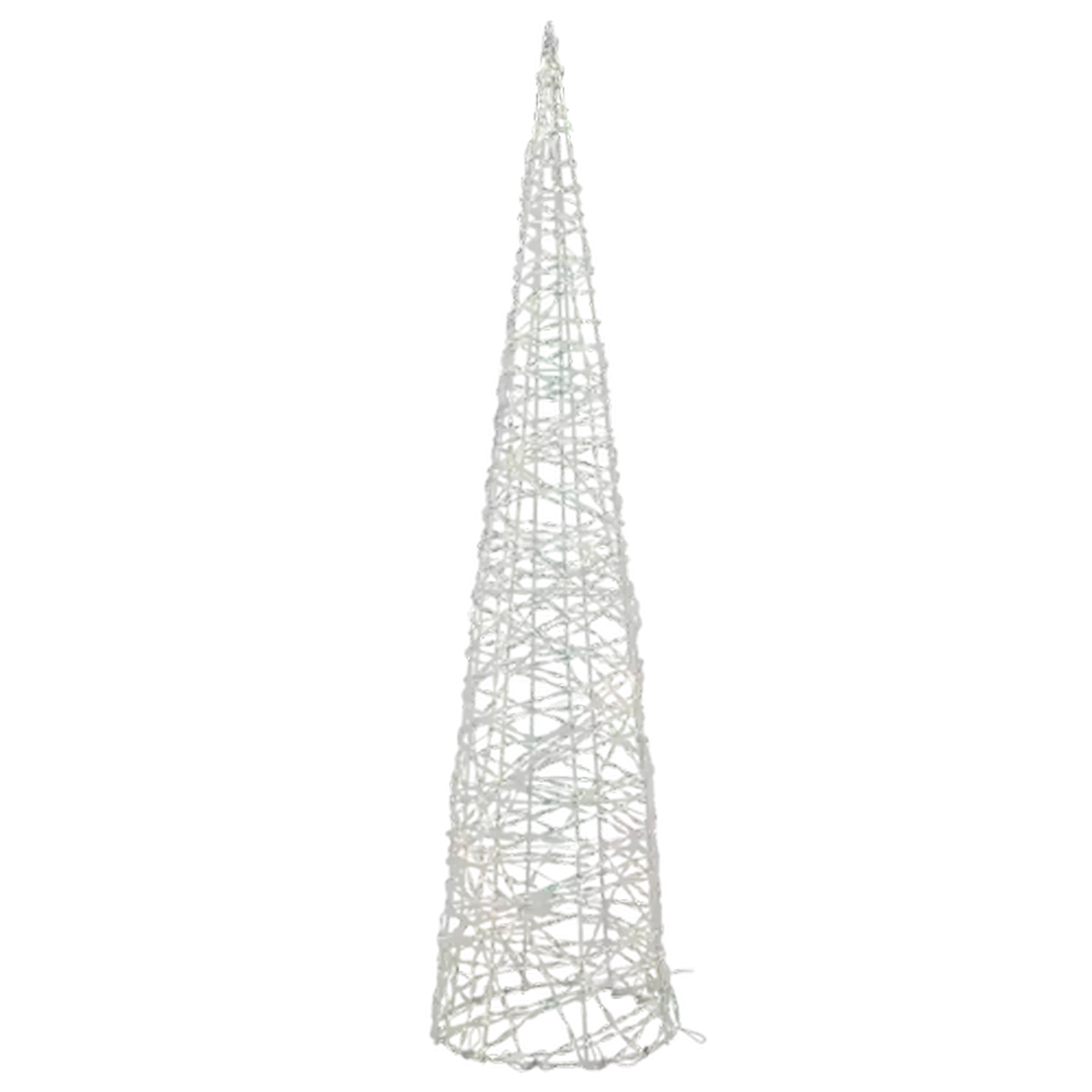 Image of Battery Operated LED Cone Christmas Tree with Lights 80cm