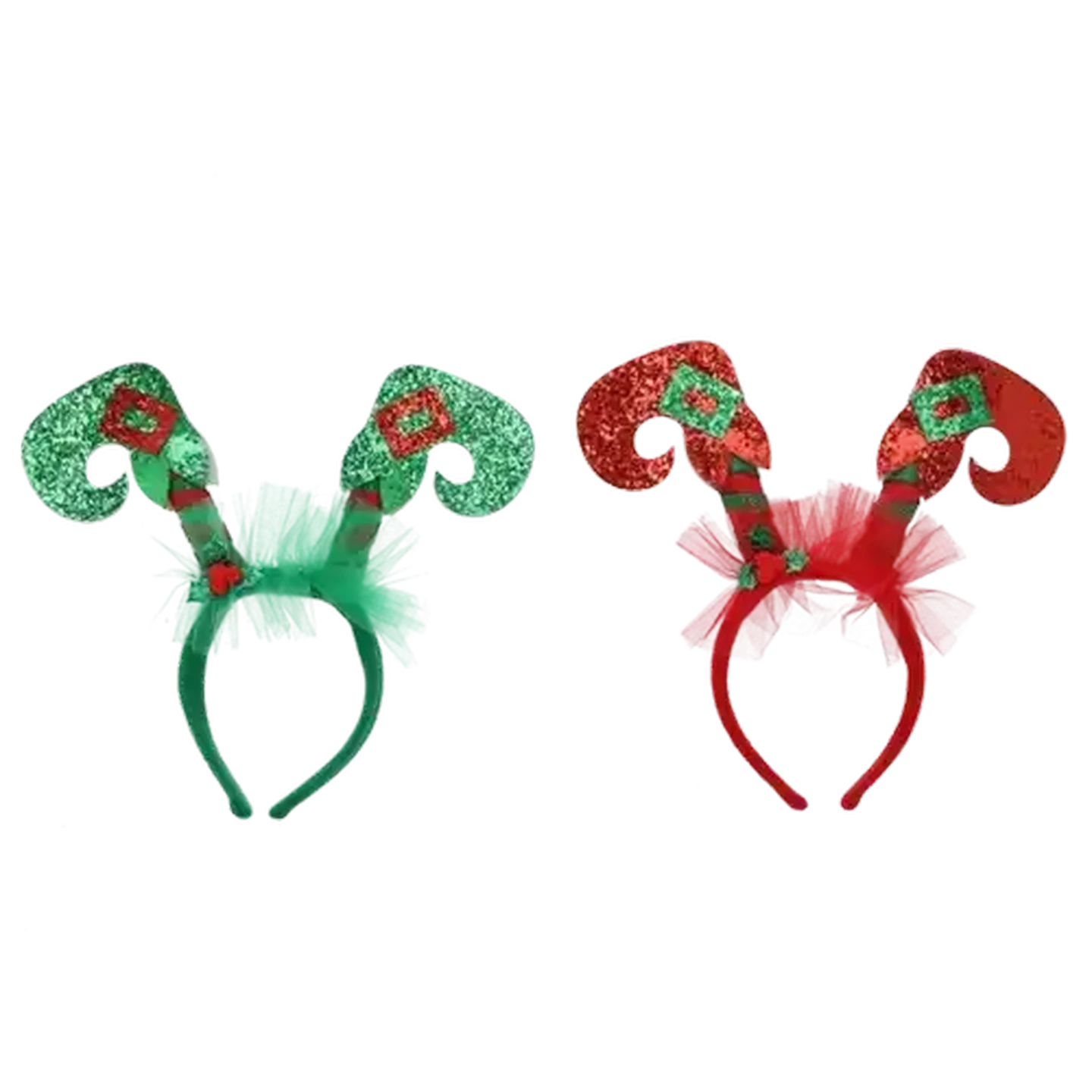 Image of Santa's Choice Christmas Headband with Elf Feet Accessory (Colour May Vary)