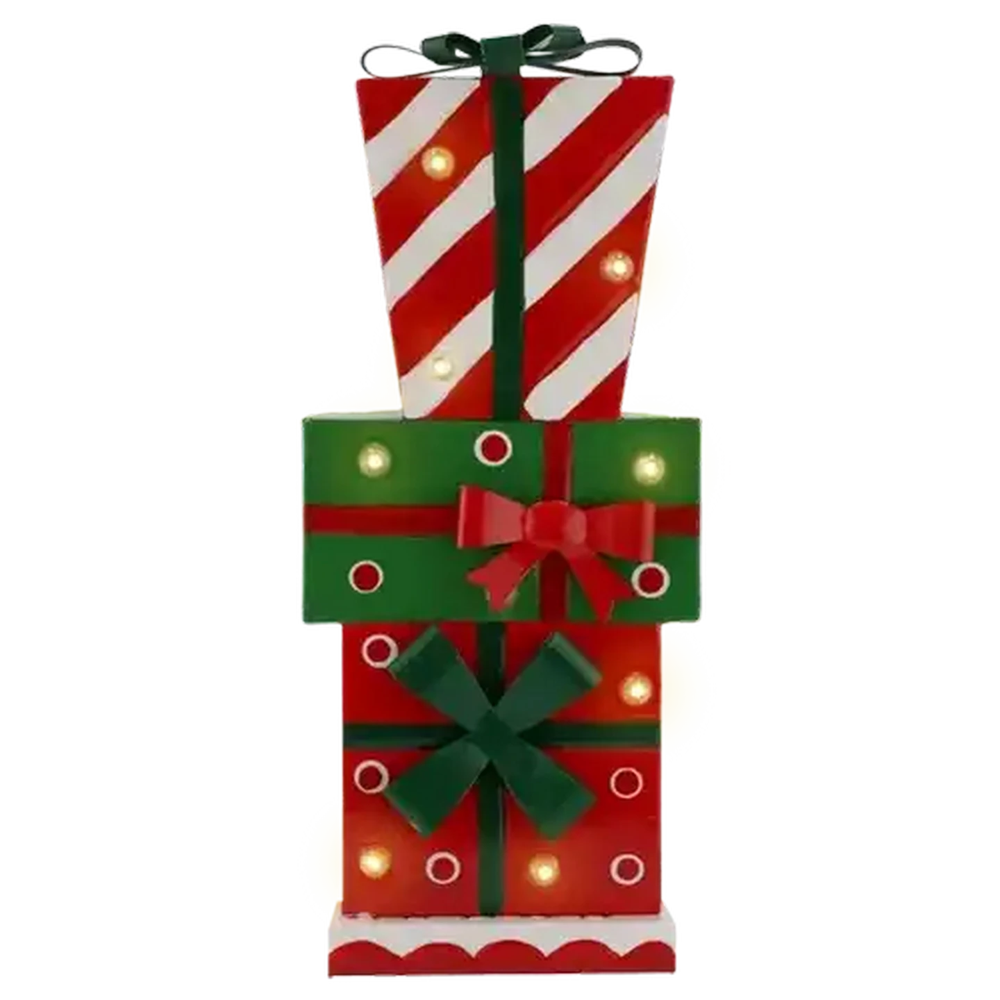 Image of Metal Presents with LED Lights 45cm