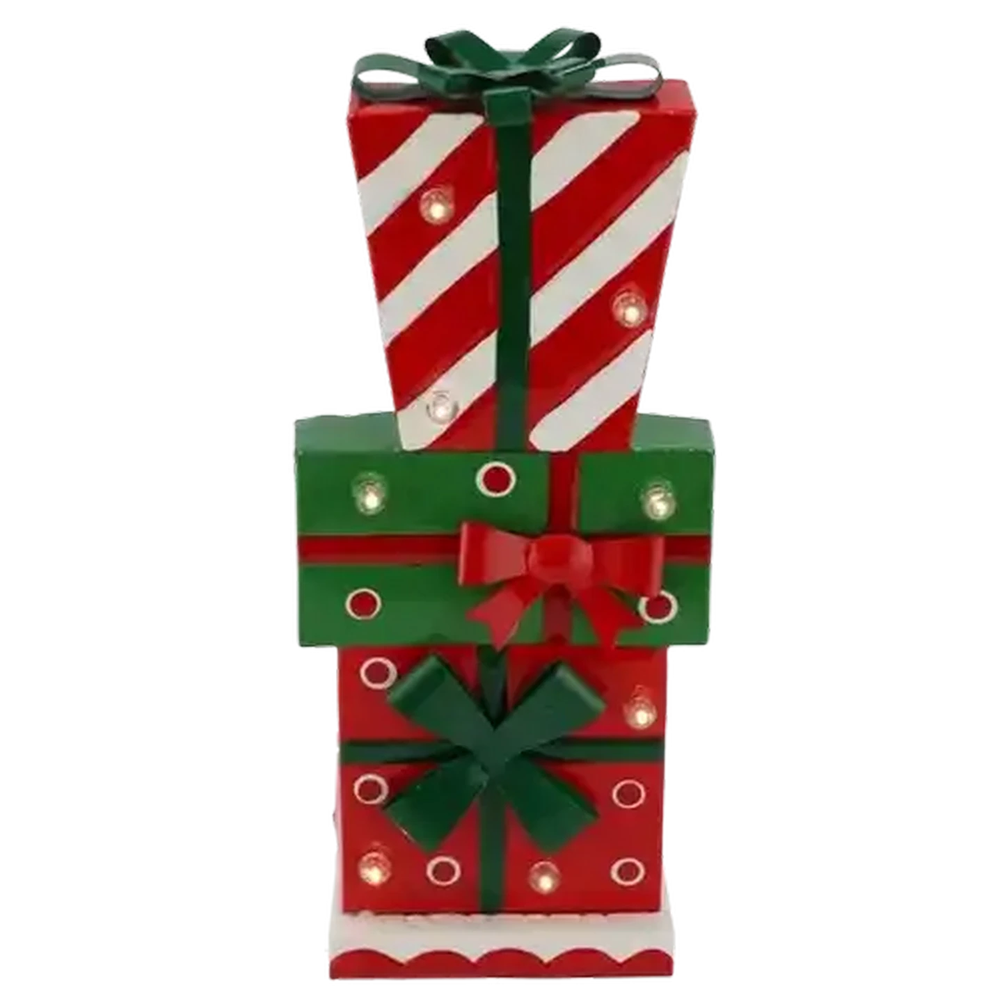 Image of Metal Presents with LED Lights 45cm