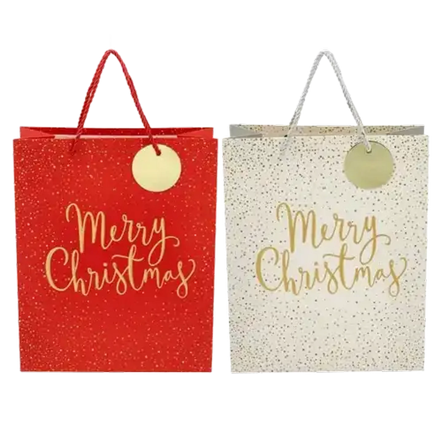 Image of Christmas Medium Foil Gift Bag (Colour May Vary)