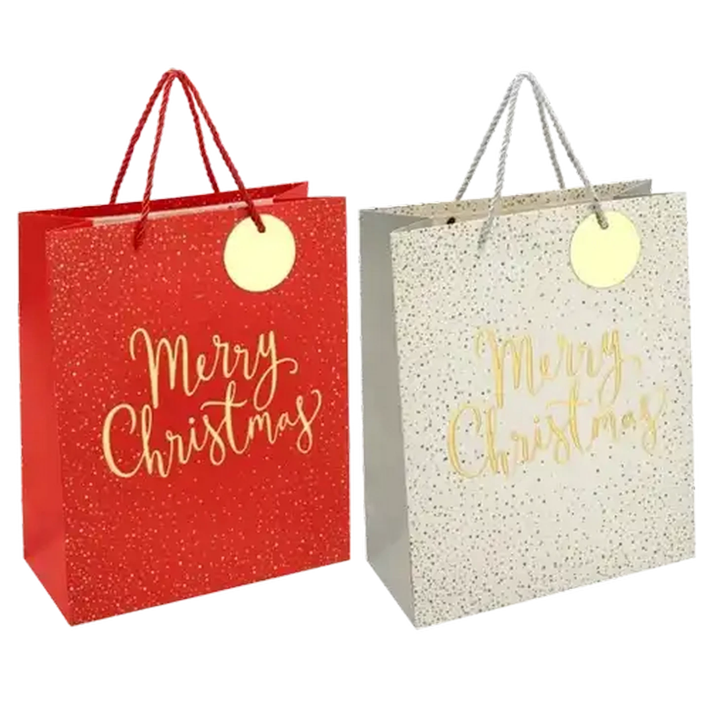 Image of Christmas Medium Foil Gift Bag (Colour May Vary)