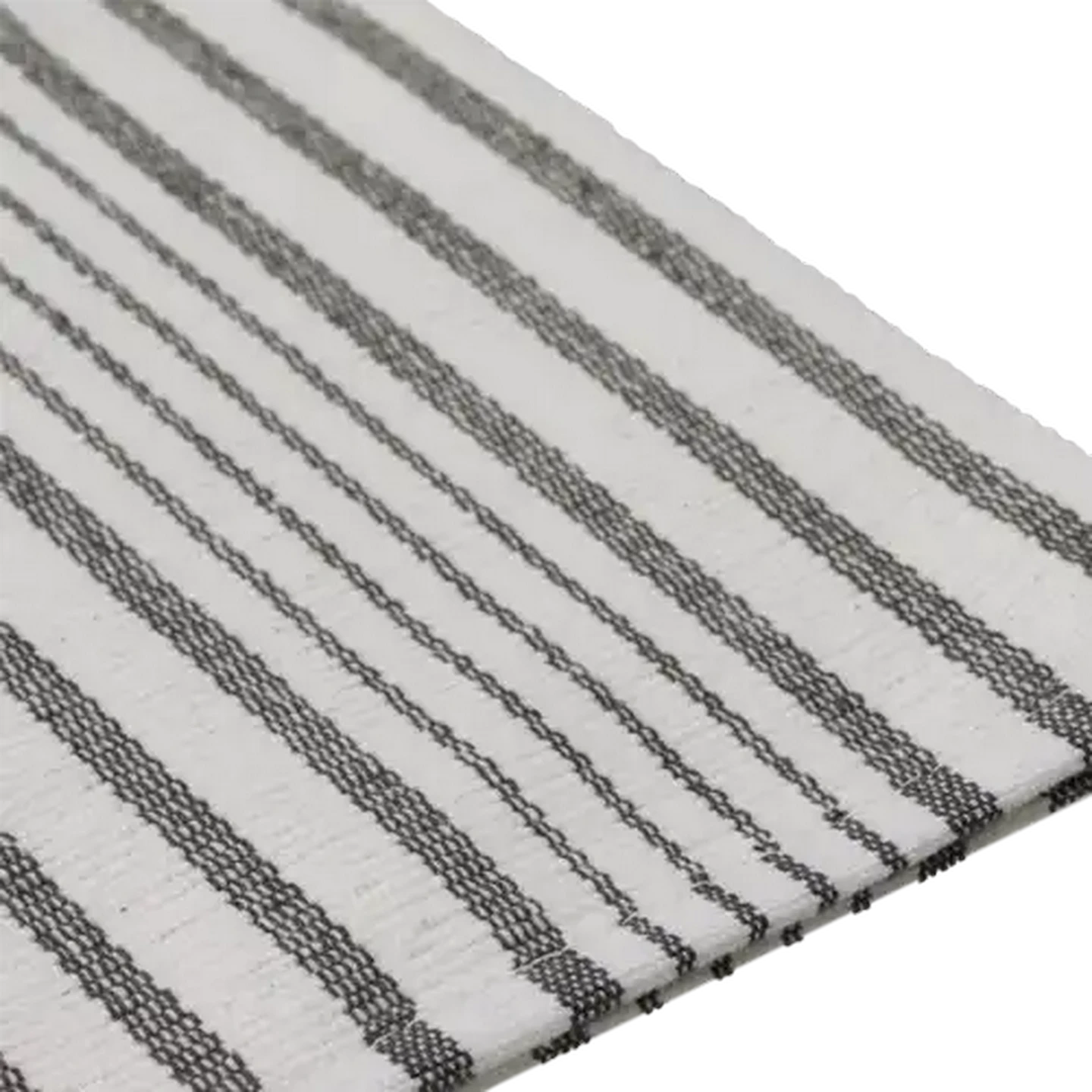 Image of Essentials Grey Ribbed Placemat 2 Piece 30 x 45cm