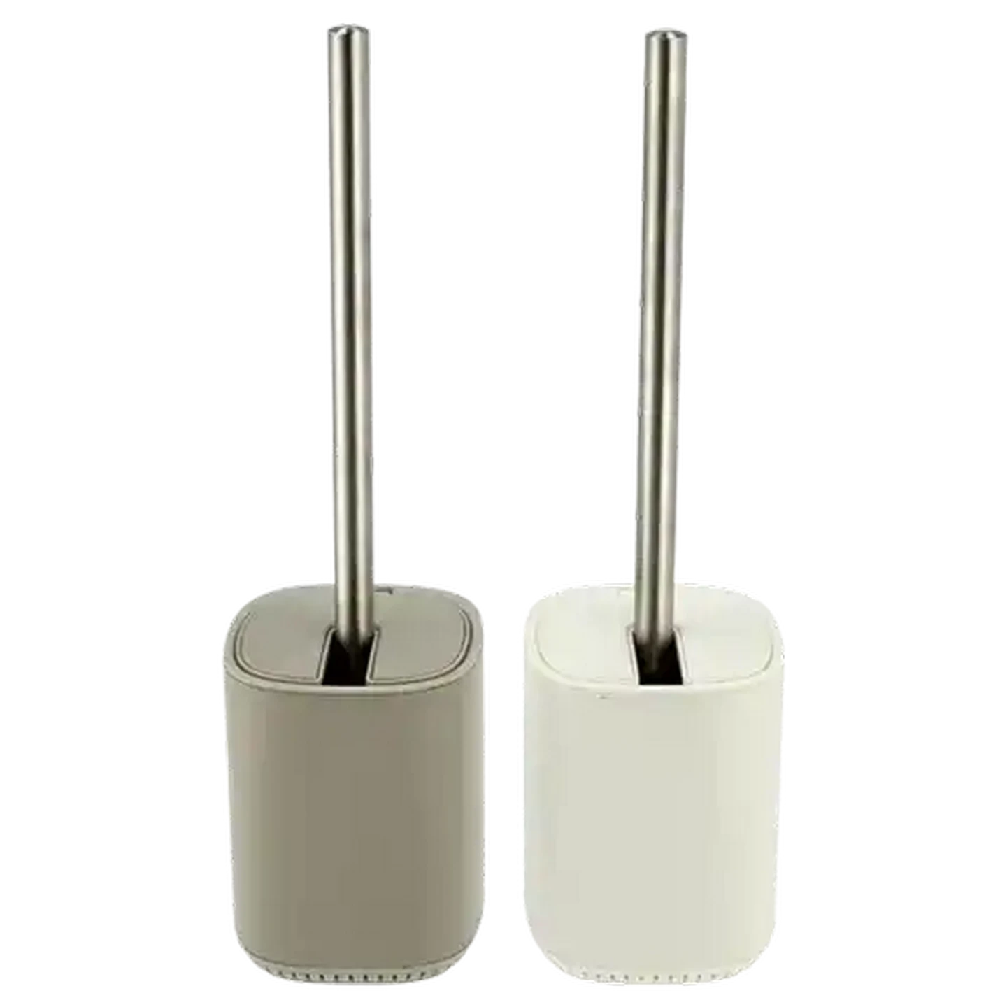 Image of Auto Lid Toilet Brush Set (Colour May Vary)