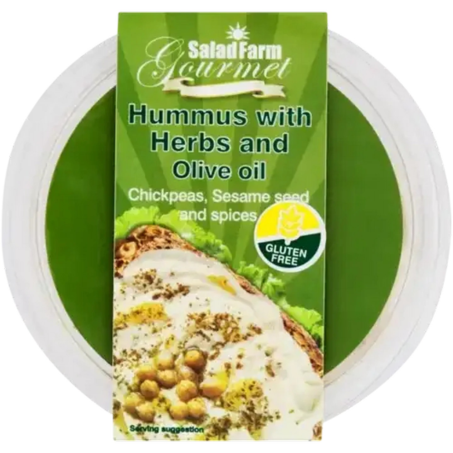 Image of Salad Farm Gourmet Hummus with Herbs and Olive Oil 140g