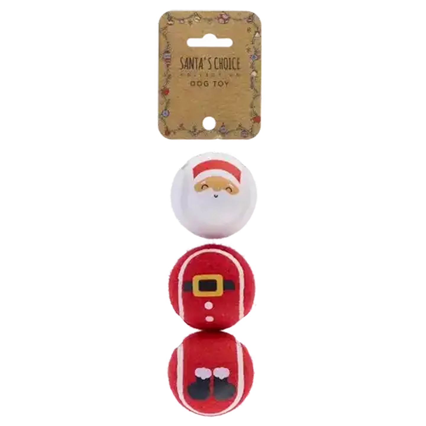 Image of Santa's Choice Tennis Ball Dog Toy 3 Piece