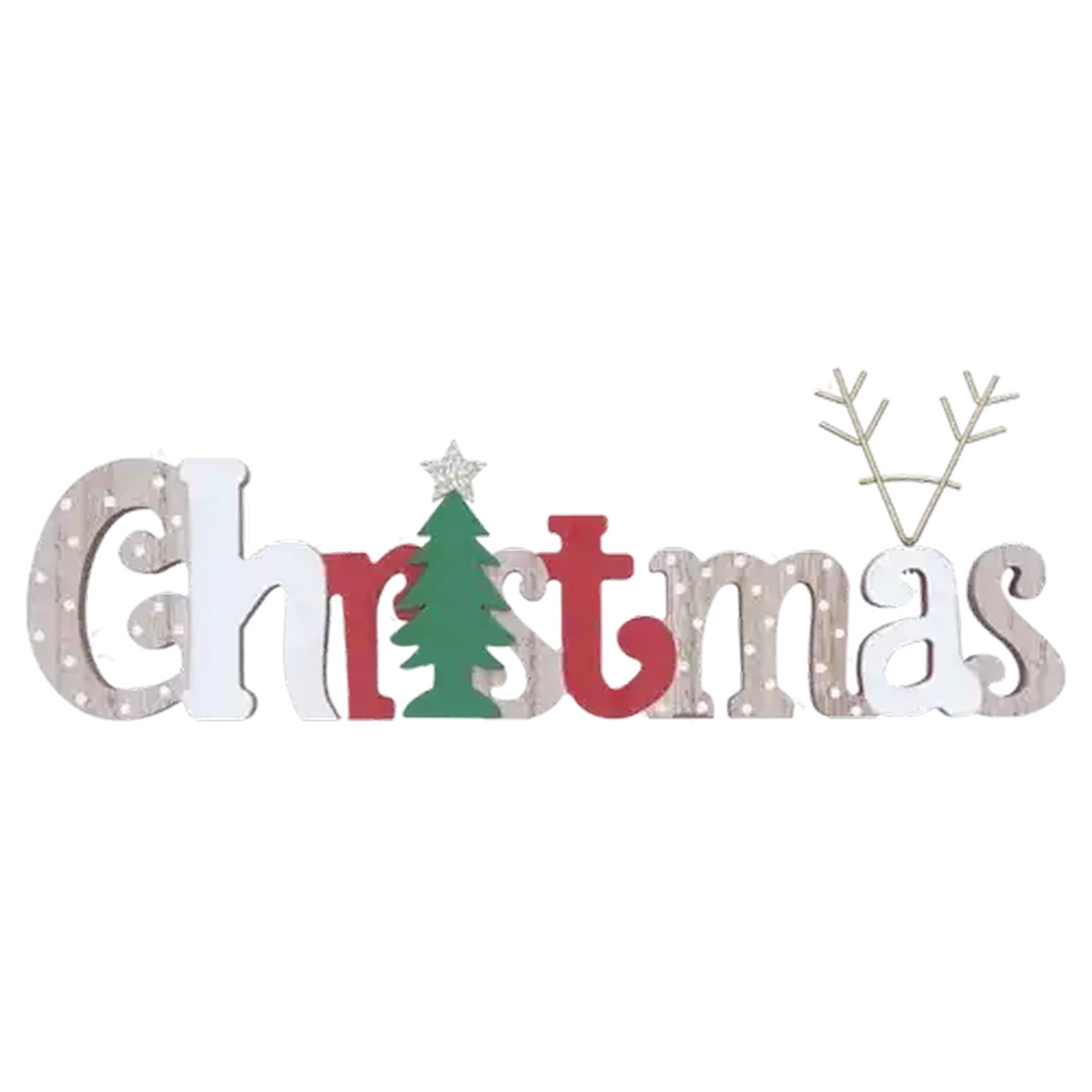 Image of Christmas Wooden Table Top Sign