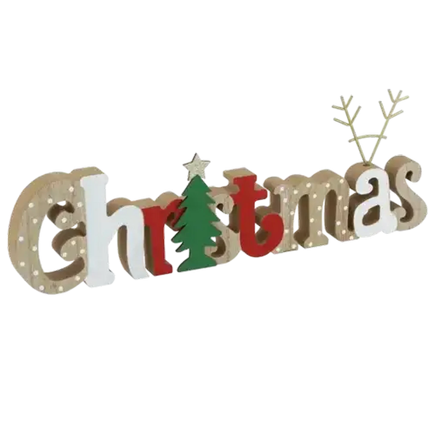 Image of Christmas Wooden Table Top Sign