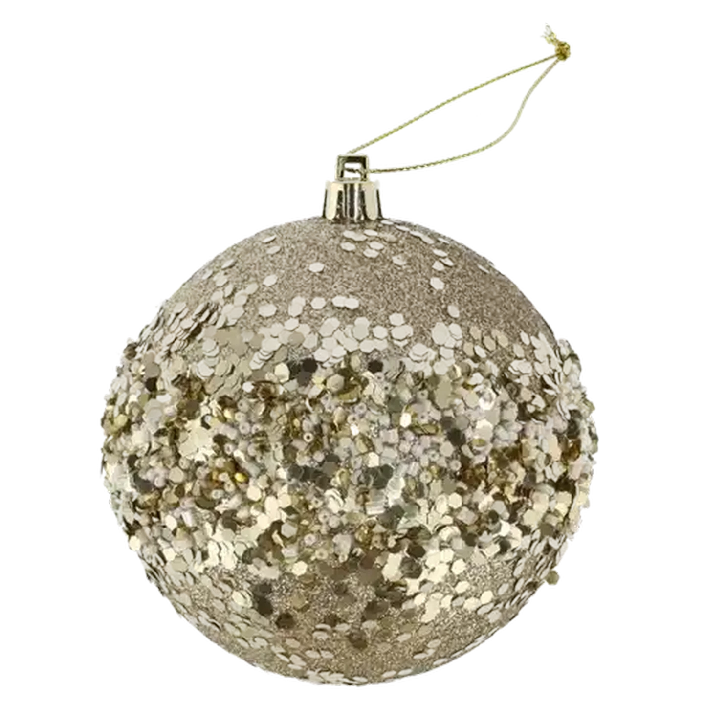 Image of Christmas Gold Bauble Tree Decoration 100mm