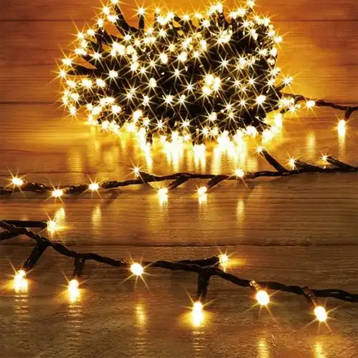 Image of Cluster Warm White Battery Operated LED Lights 7.5m