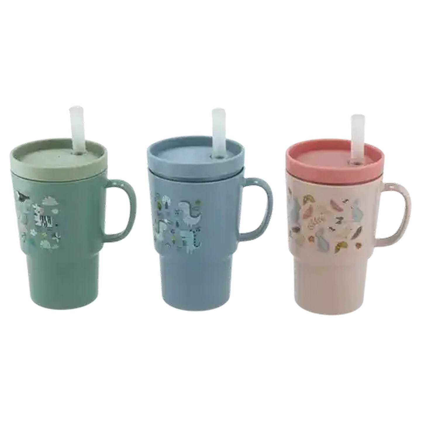 Image of Jolly Tots Straw Sipper with Handle 250ml (Design May Vary)