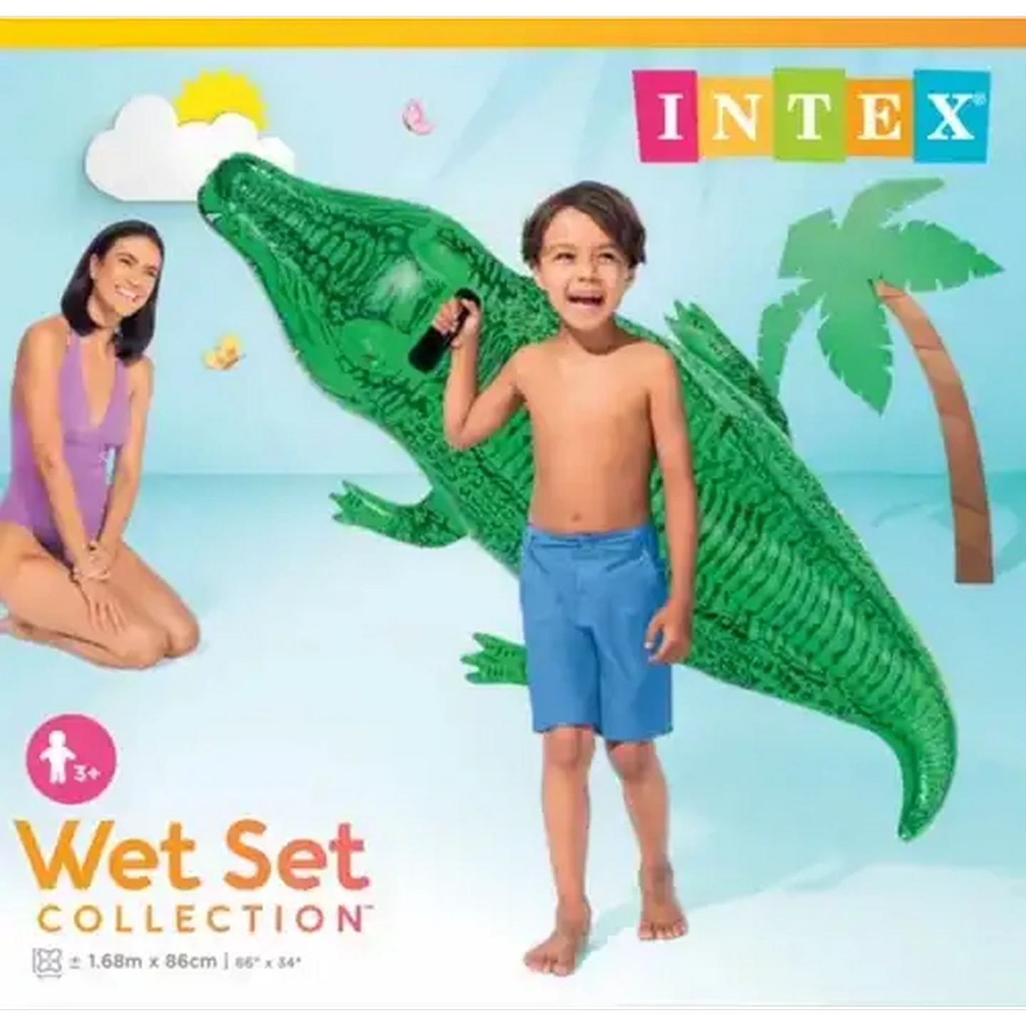 Image of Intex Lil' Gator Ride-On 1.68m x 86cm