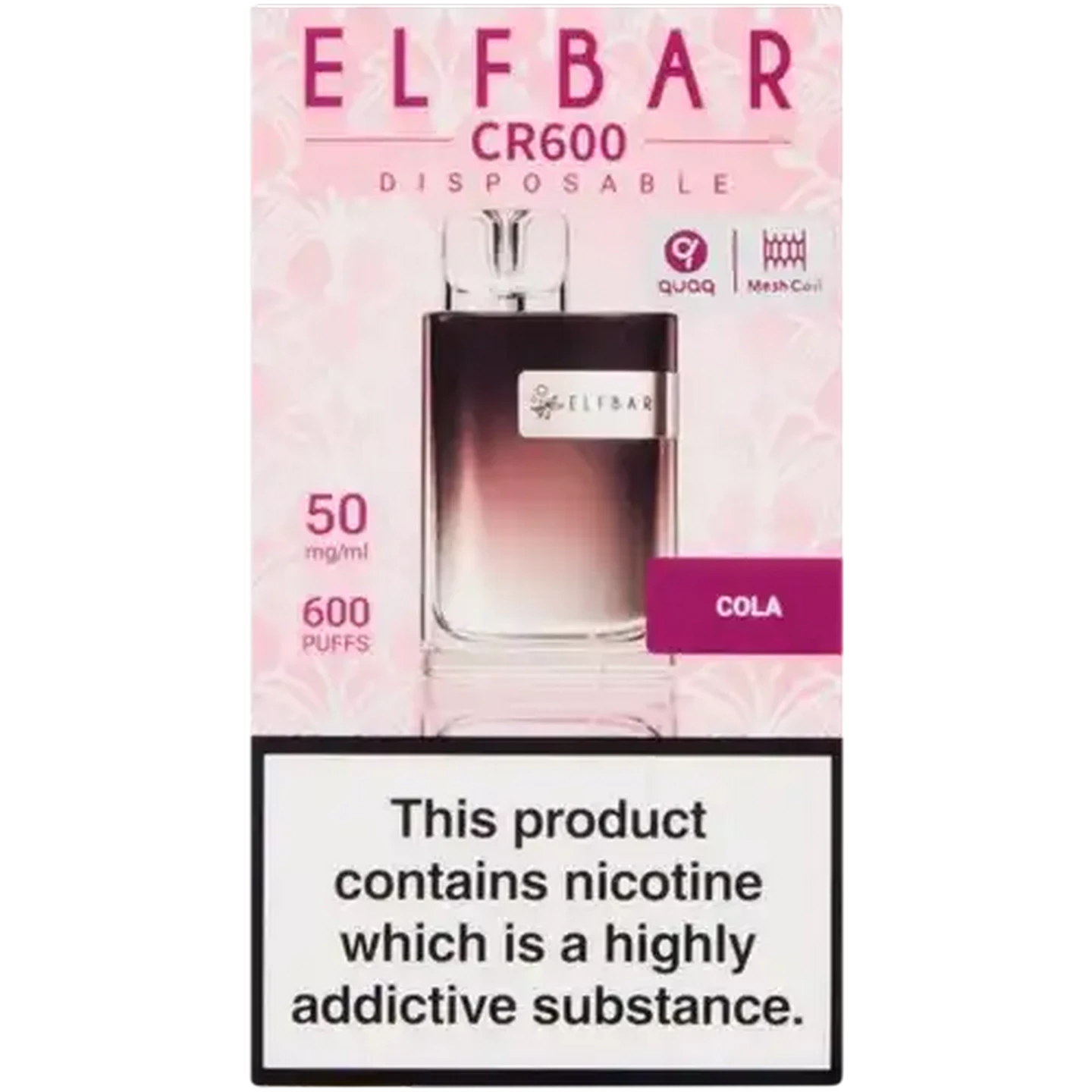 Checkers Sixty60 | ELFBAR CR600 Cola 5% Disposable Vape 2ml  (Non-Refundable. Non-Returnable.)