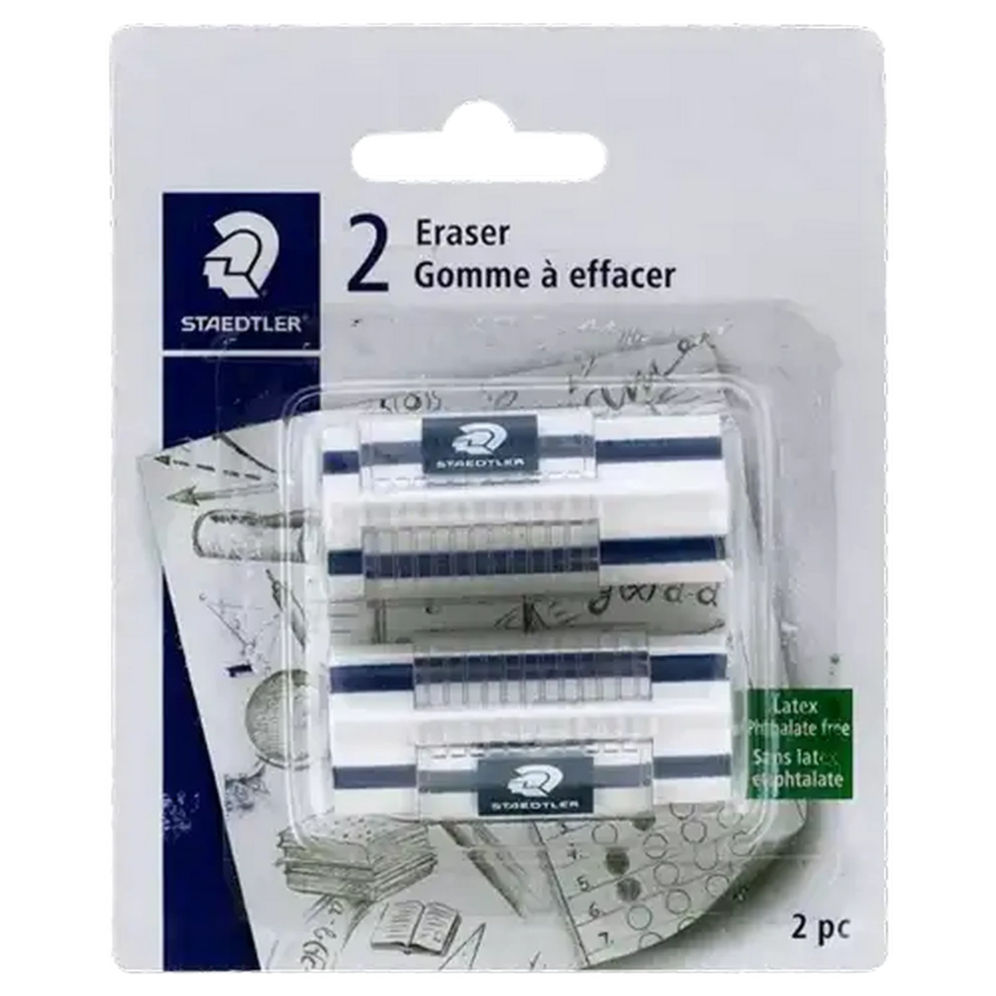 Image of Staedtler Triangular Eraser 2-Pack