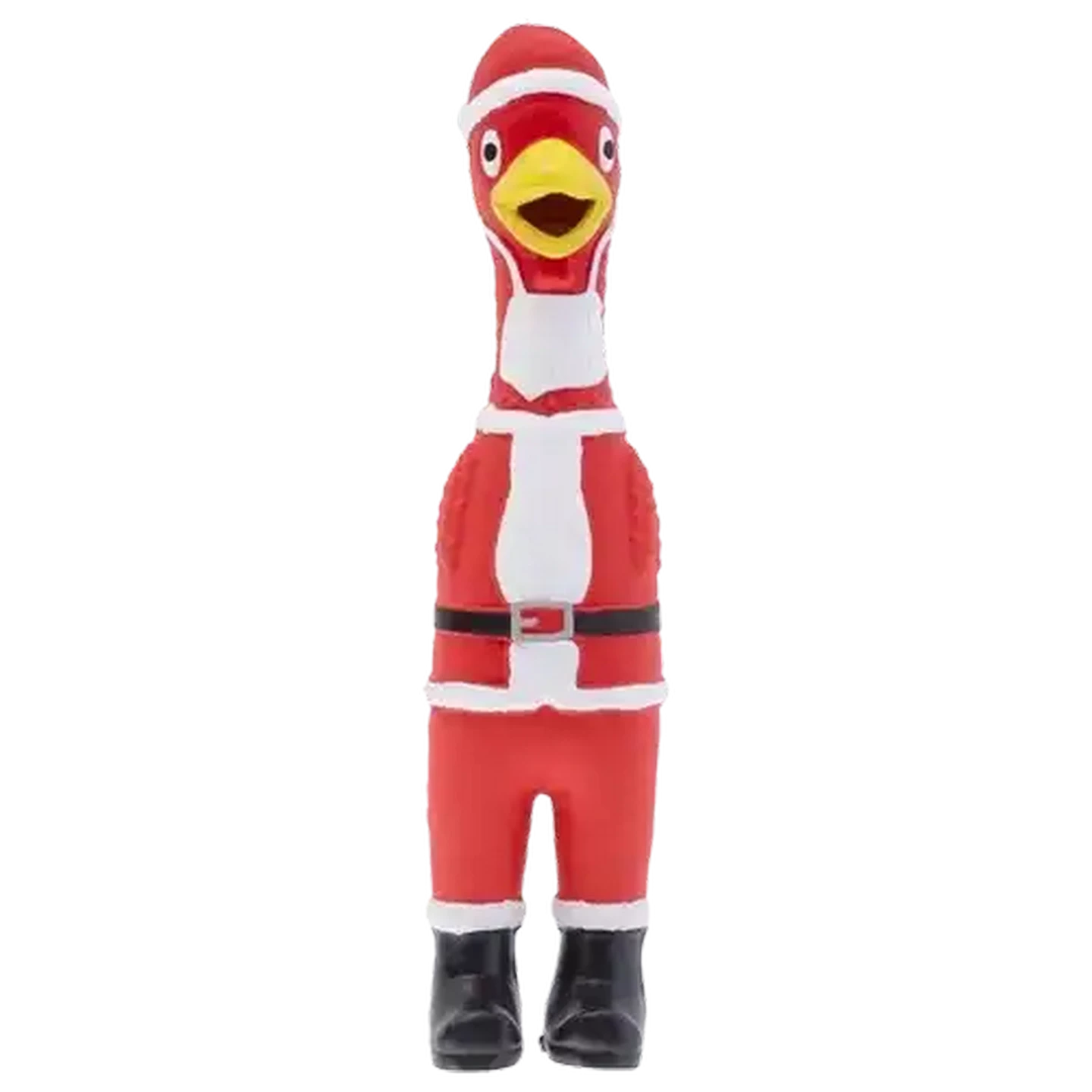 Image of Santa's Choice Christmas Latex Chicken Pet Toy