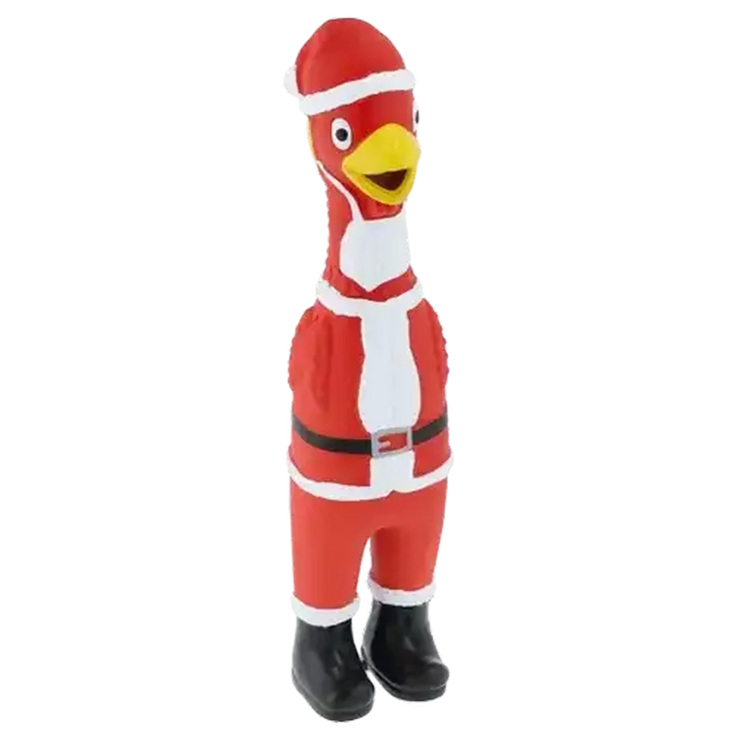 Image of Santa's Choice Christmas Latex Chicken Pet Toy