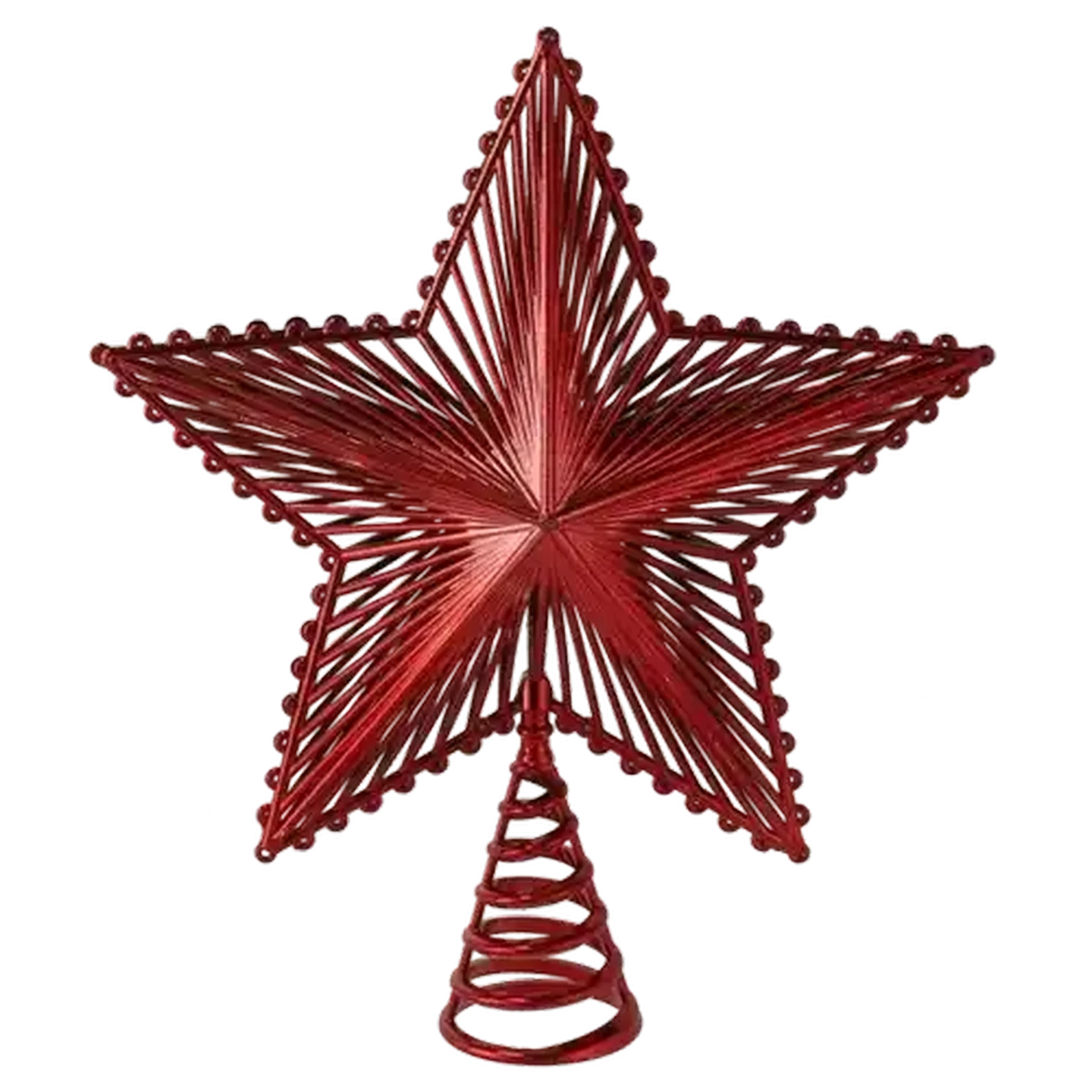 Image of Santa's Choice Matt Christmas Star Tree Top Decoration 20cm (Colour May Vary)