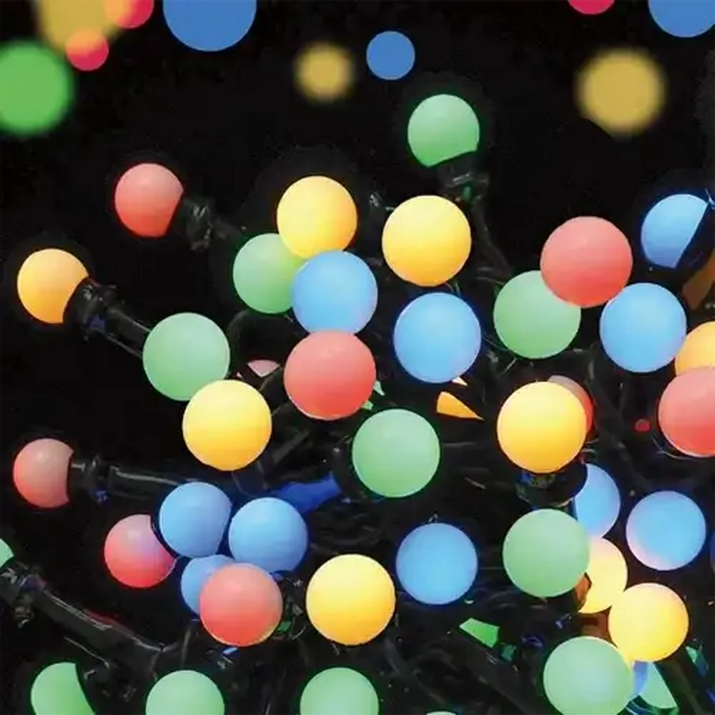 Image of Multicolour LED Ball Lights 10m