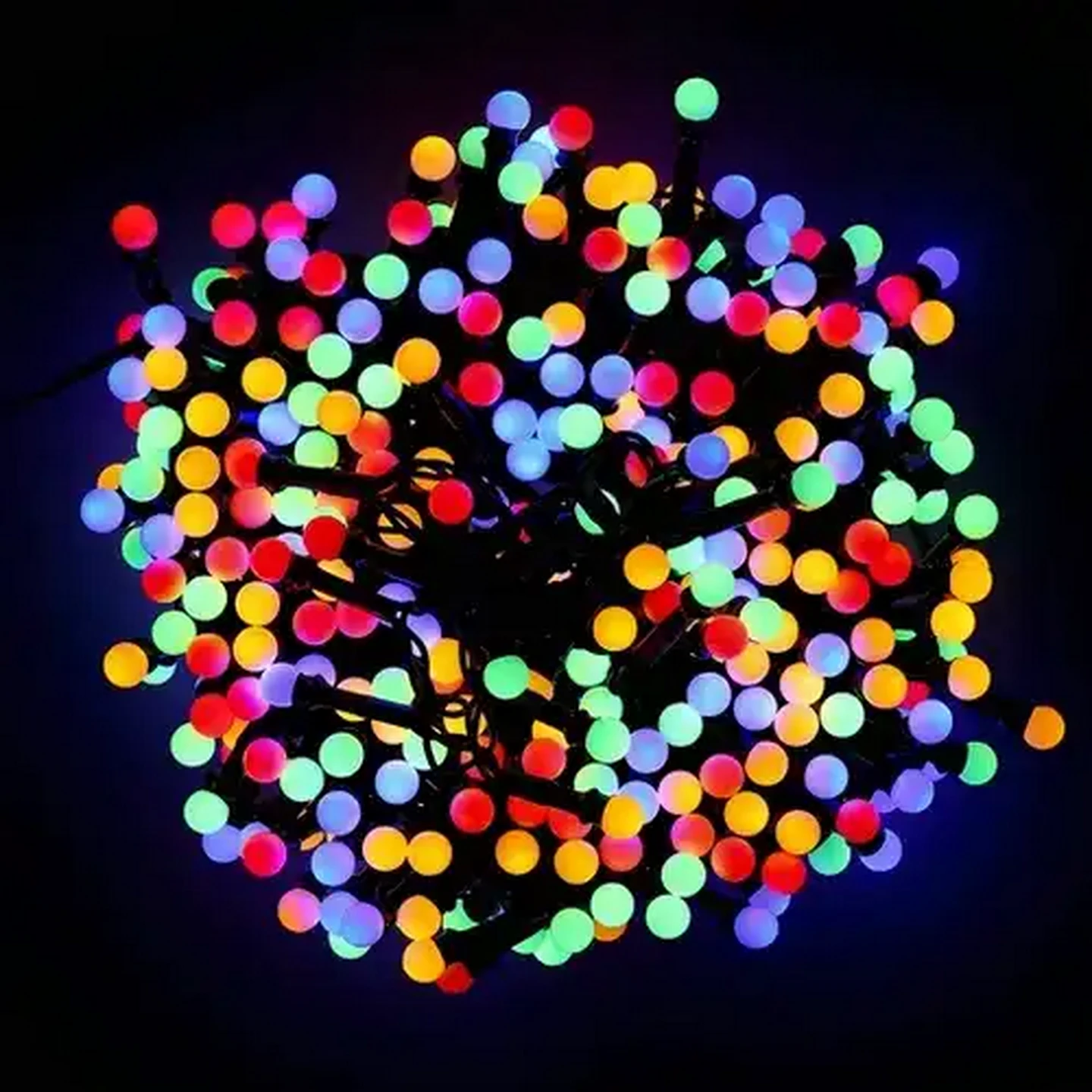 Image of Multicolour LED Ball Lights 10m