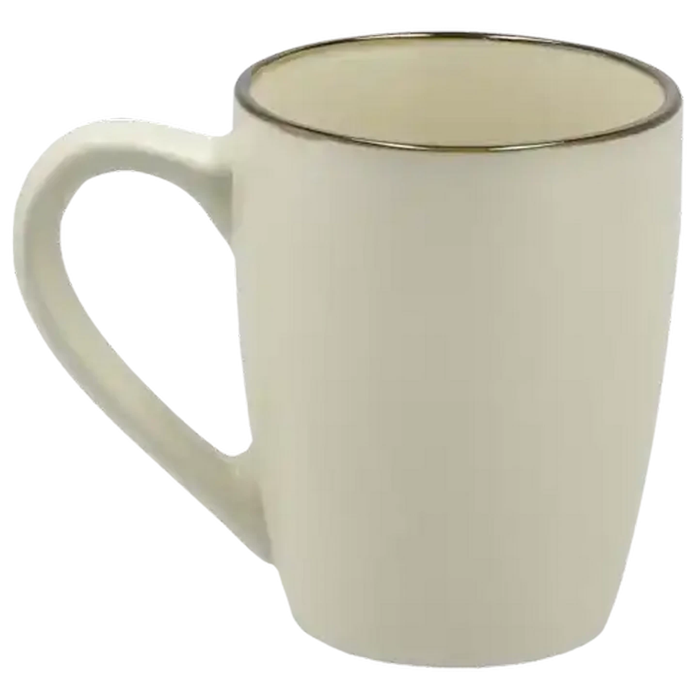 Image of Cream Gold Rim Coffee Mug 300ml