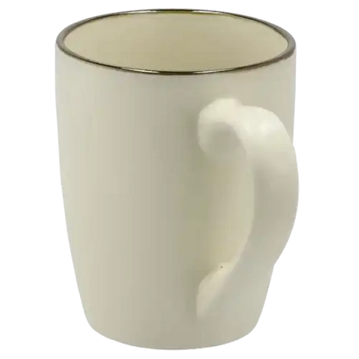 Image of Cream Gold Rim Coffee Mug 300ml