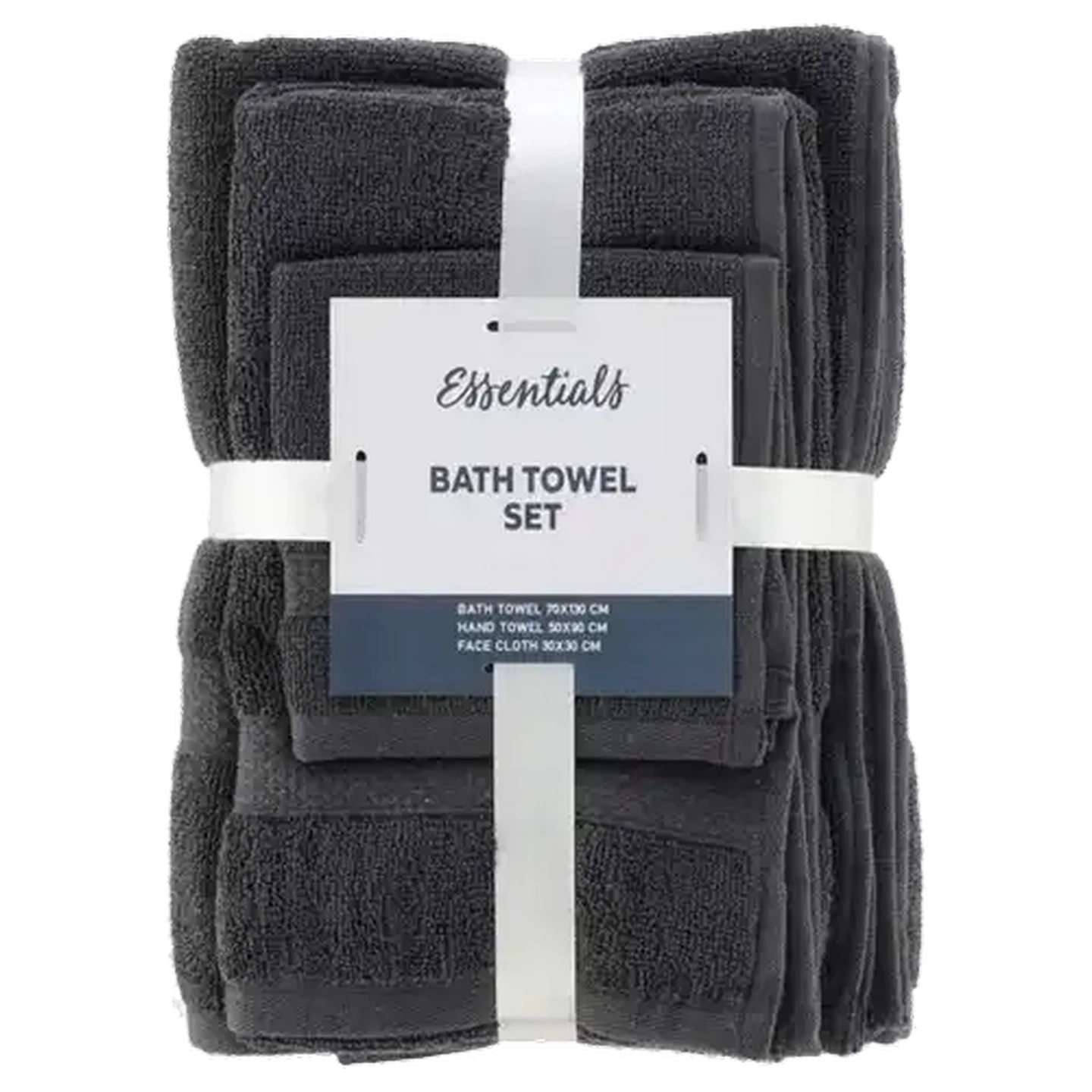 Image of Essentials Grey Bath Towel Set