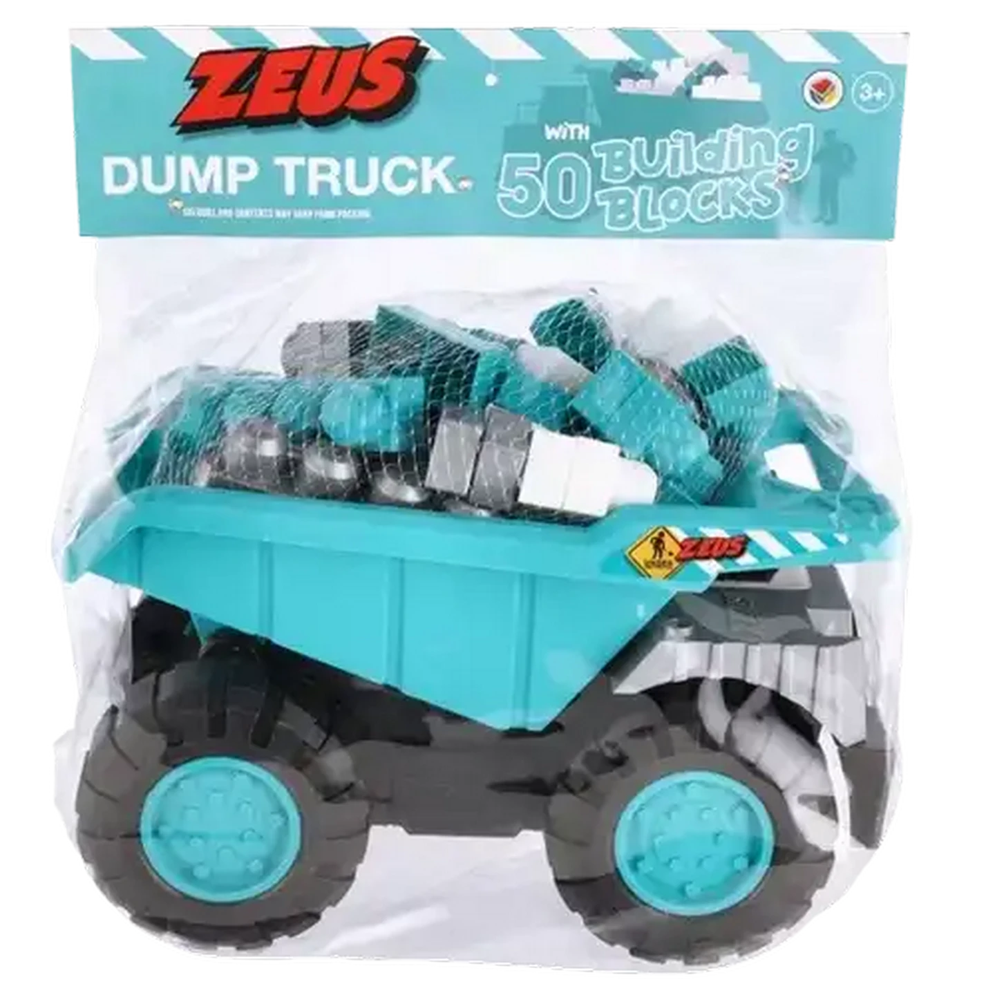 Checkers Sixty60 | Zeus Turquoise and Grey Dumping Truck with