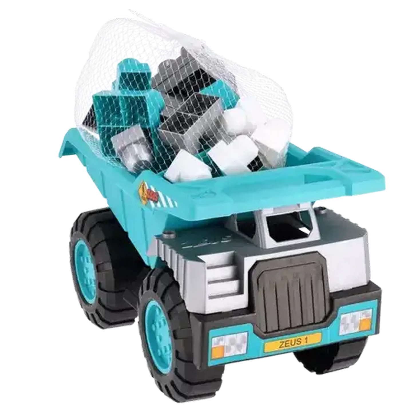 Checkers Sixty60 | Zeus Turquoise and Grey Dumping Truck with