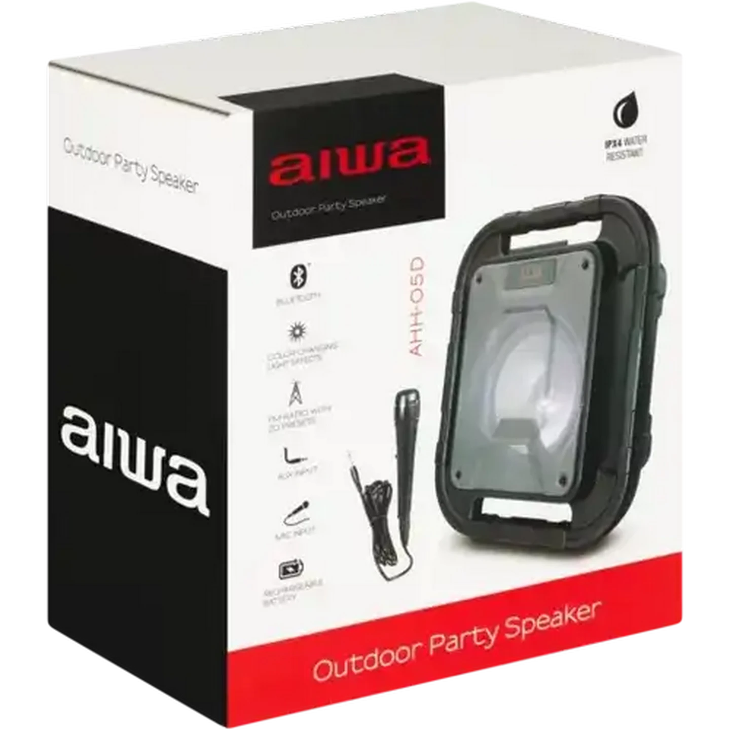 Image of AIWA AHH-05D Black Outdoor Party Speaker