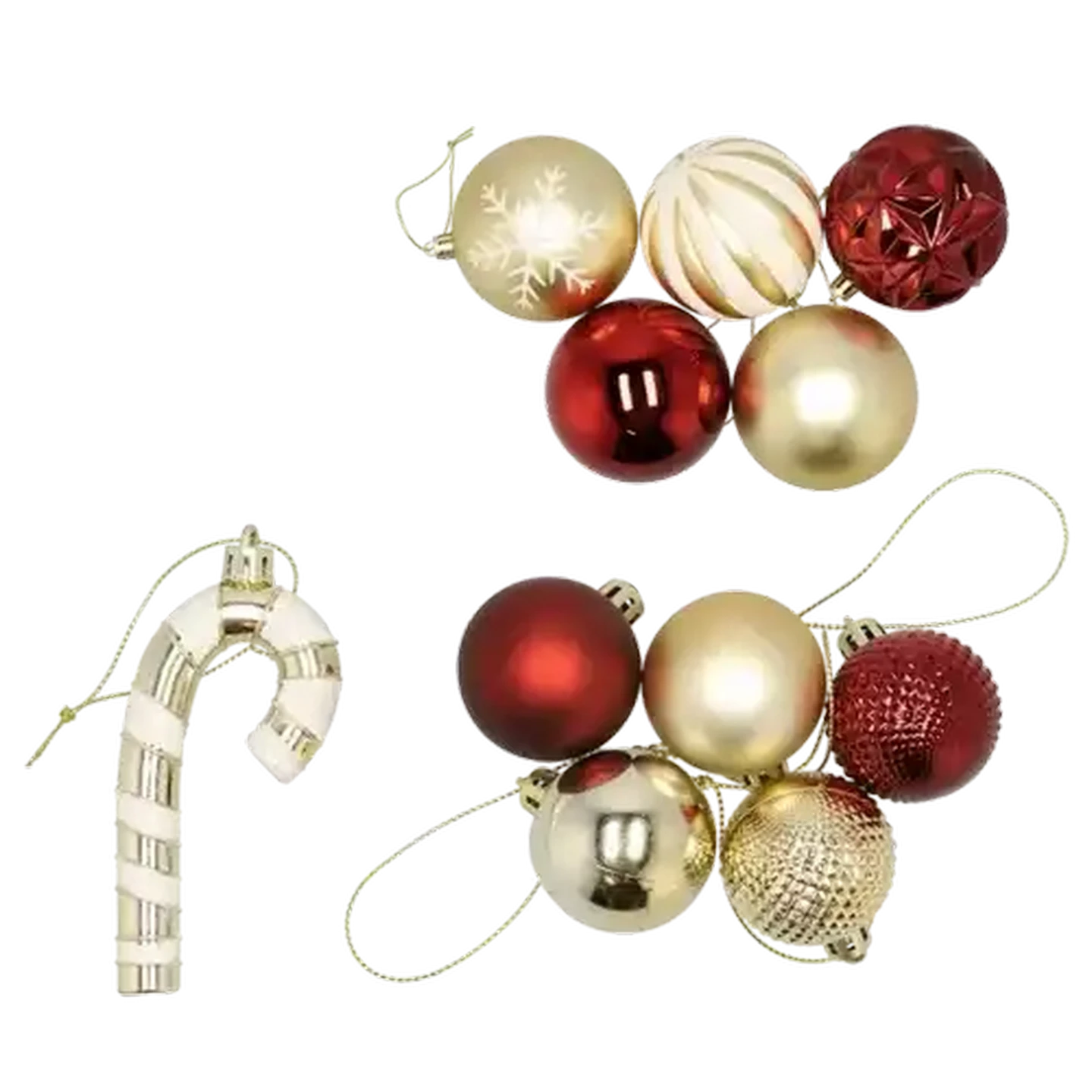Image of Santa's Choice Mixed Baubles 47 Piece