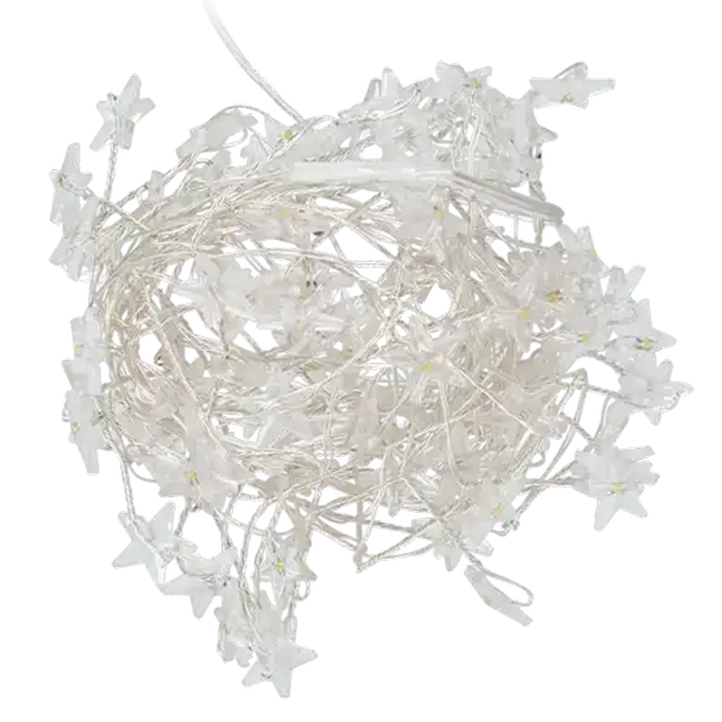 Image of Copper Wire Warm White LED Star Lights