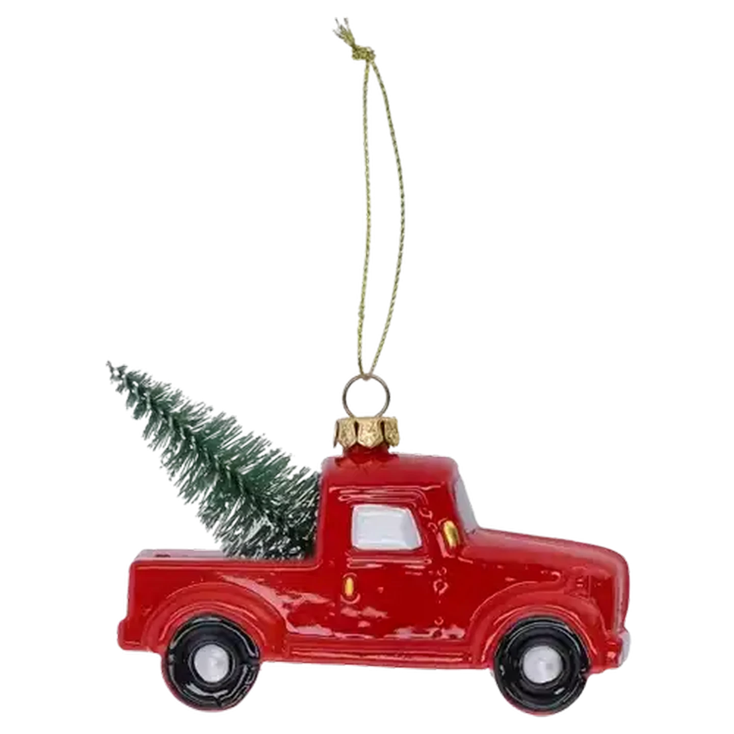 Image of Tree Decoration Truck with Tree Top
