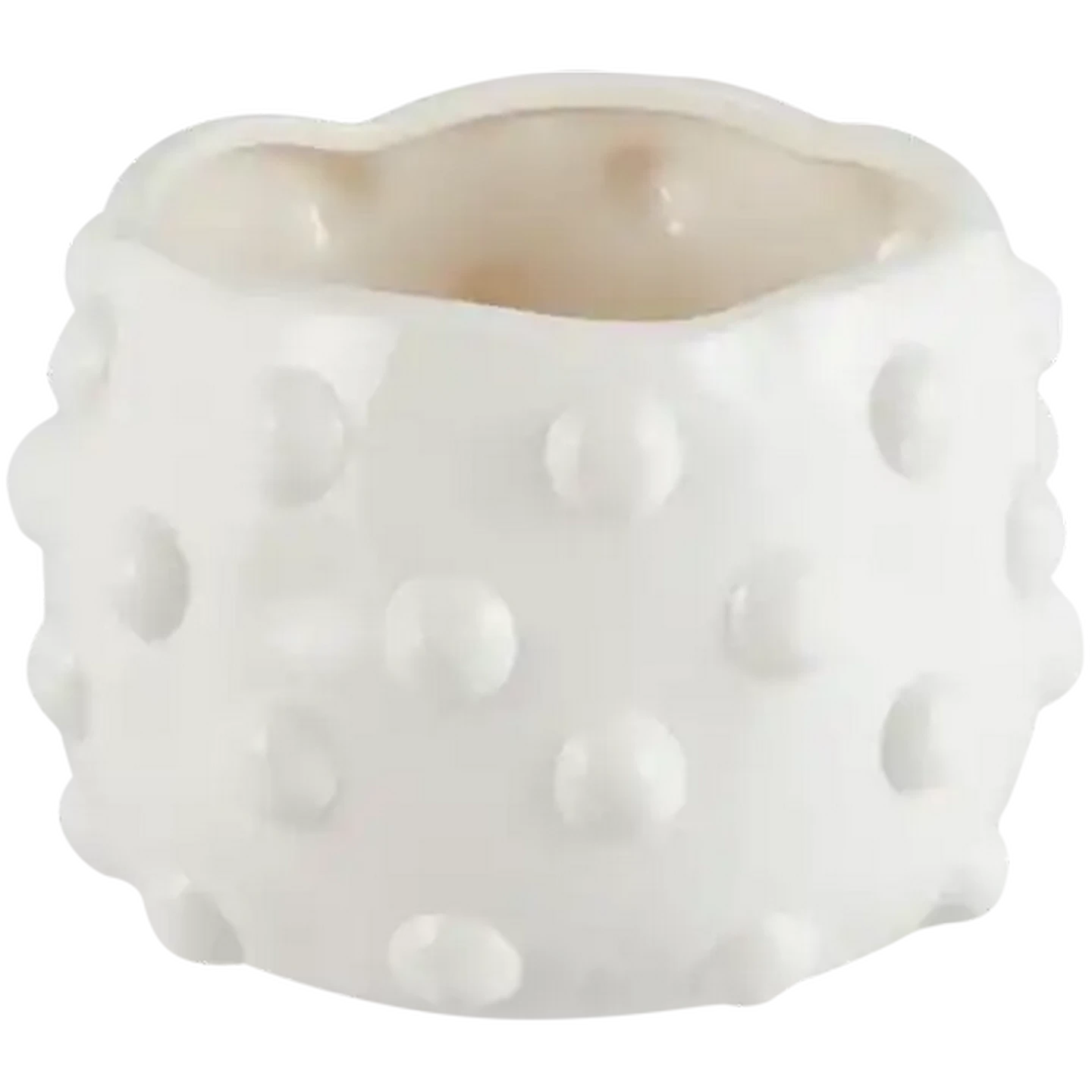 Image of White Knobbed Vase