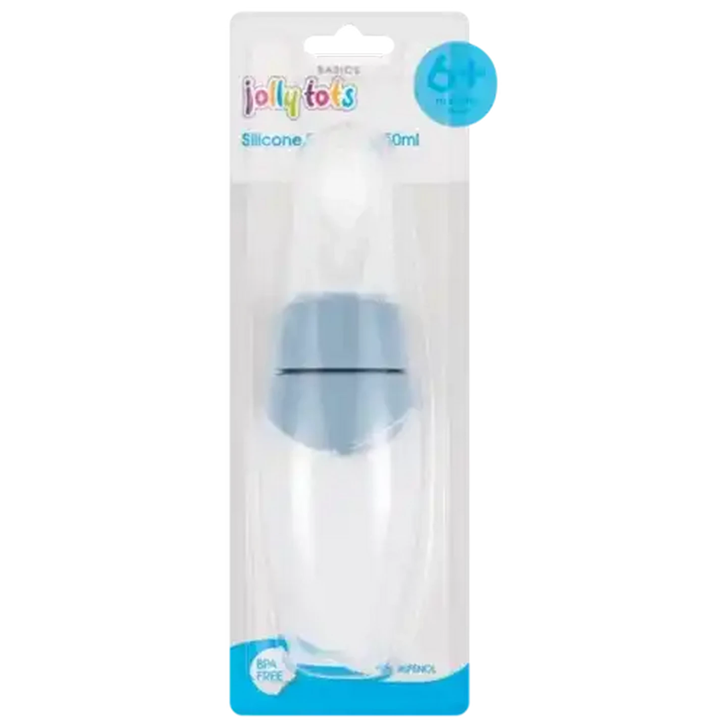 Image of Jolly Tots Silicone Feeder & Spoon 150ml (Colour May Vary)