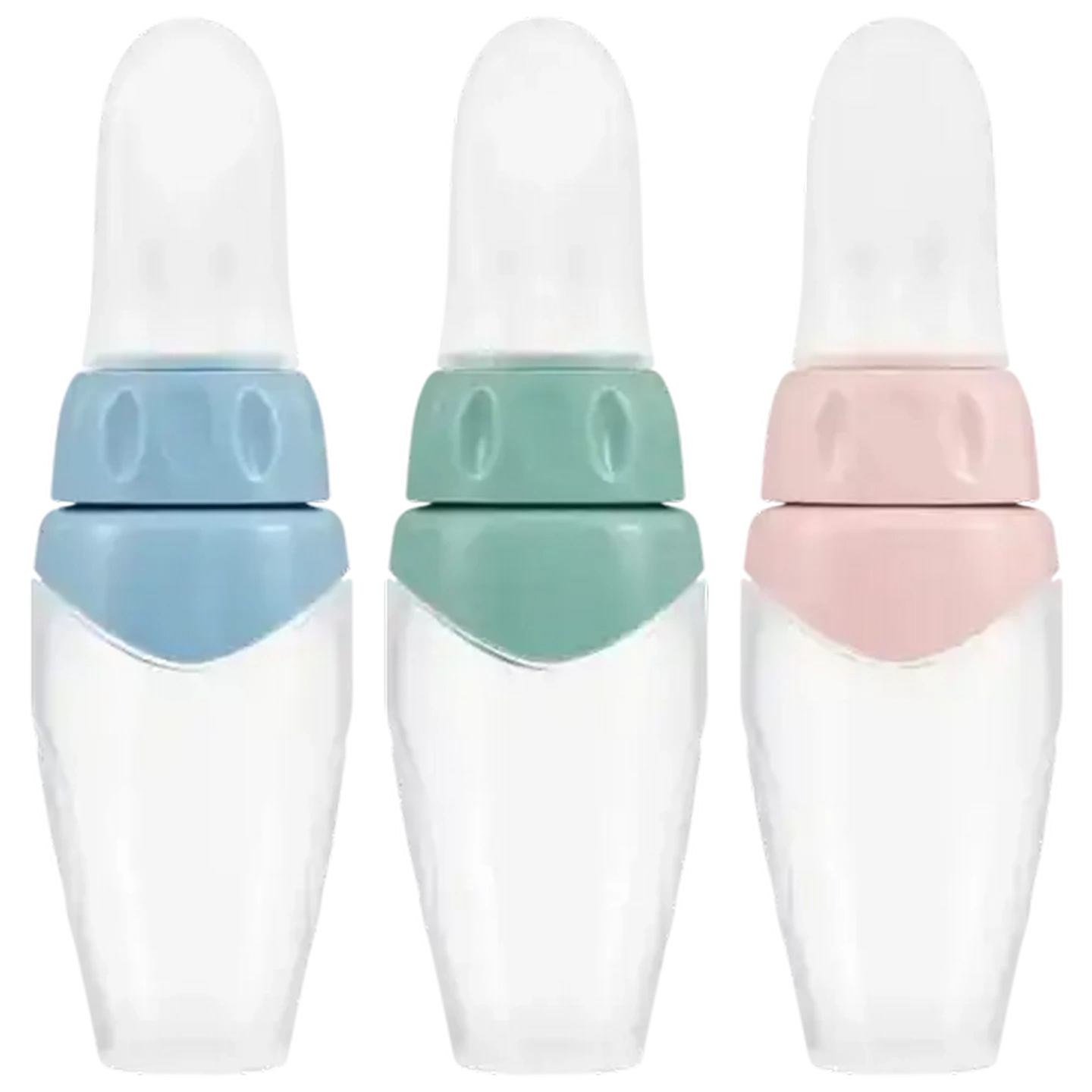 Image of Jolly Tots Silicone Feeder & Spoon 150ml (Colour May Vary)