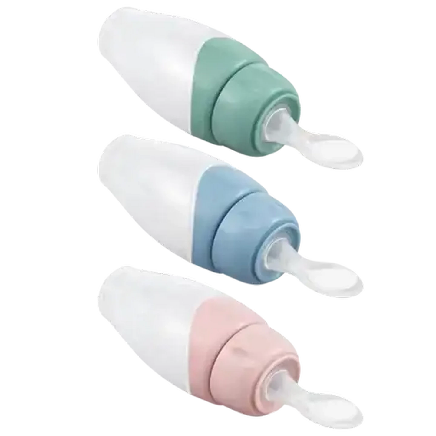 Image of Jolly Tots Silicone Feeder & Spoon 150ml (Colour May Vary)