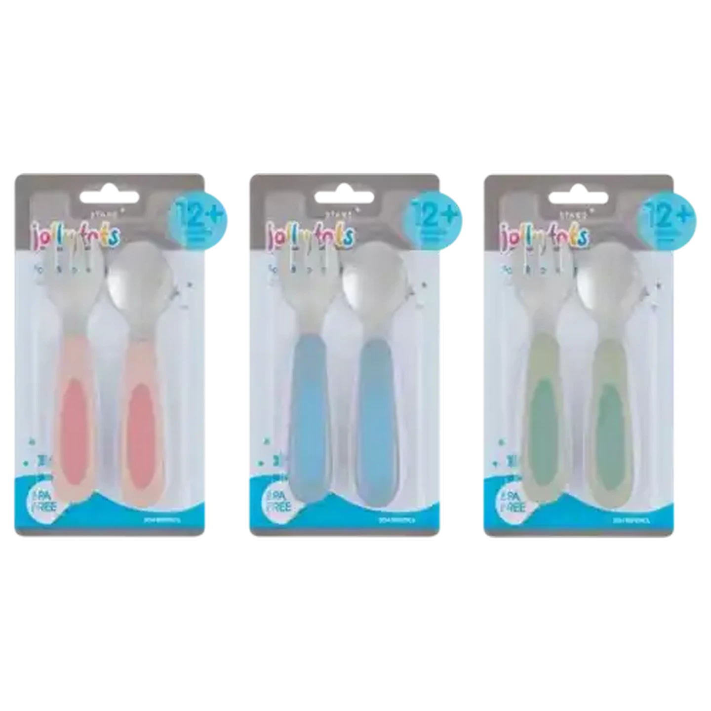 Image of Jolly Tots Fork & Spoon 2 Pack (Colour May Vary)