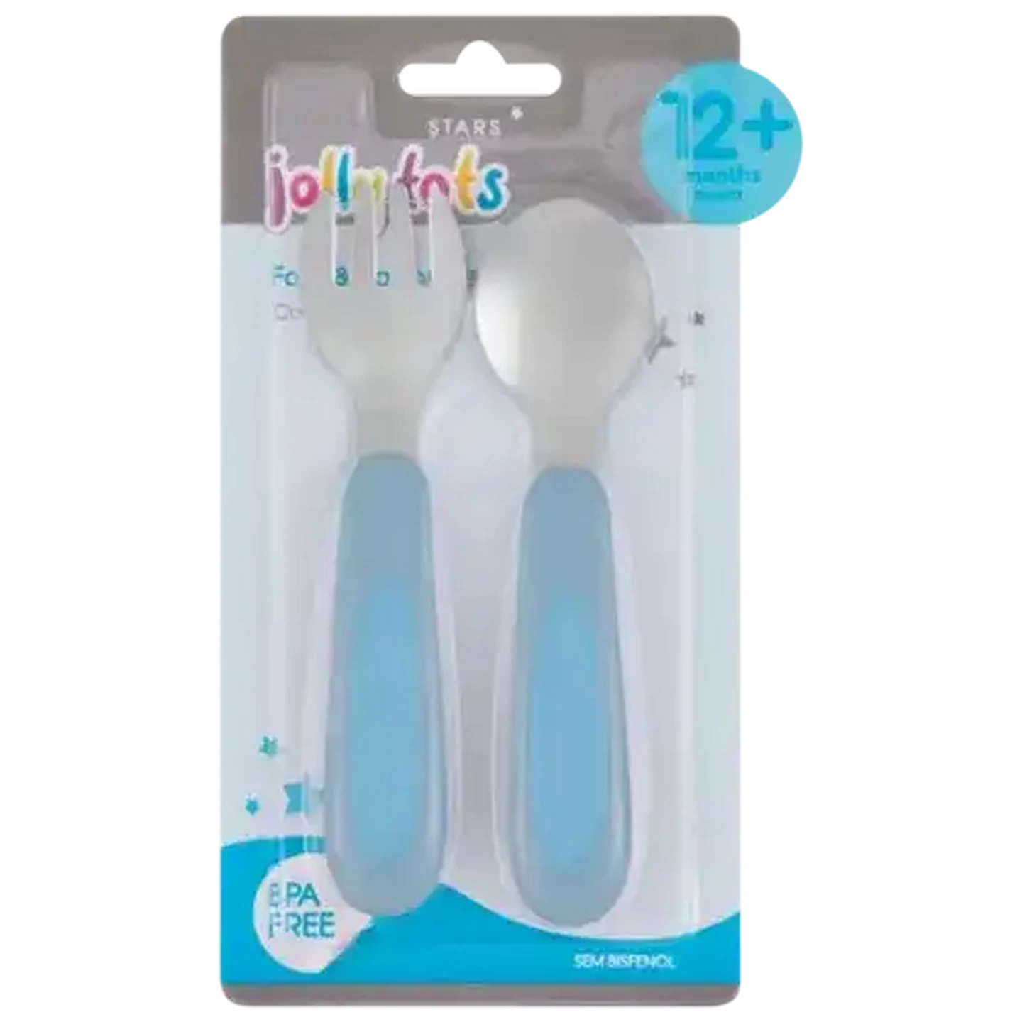 Image of Jolly Tots Fork & Spoon 2 Pack (Colour May Vary)