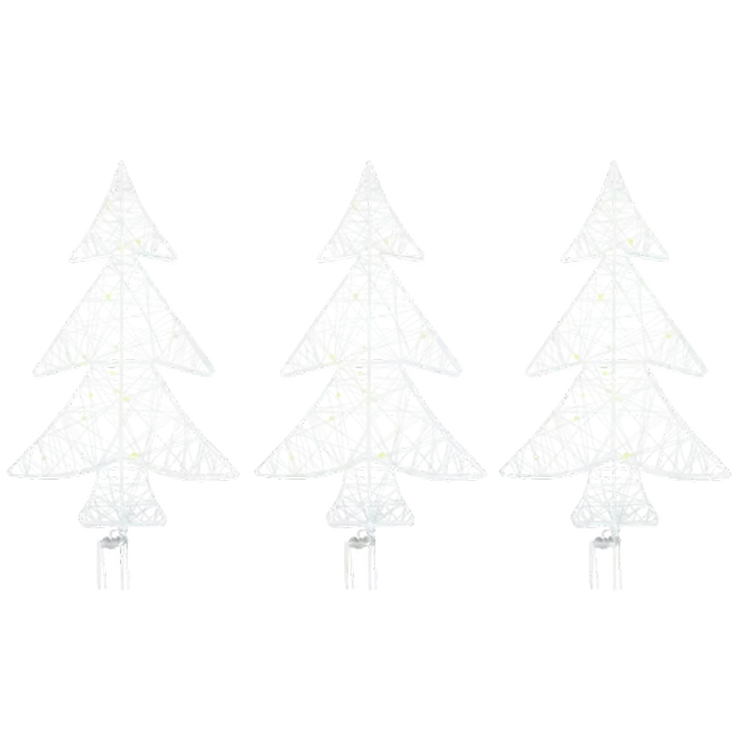 Image of Solar LED Christmas Tree 3 Piece 97cm