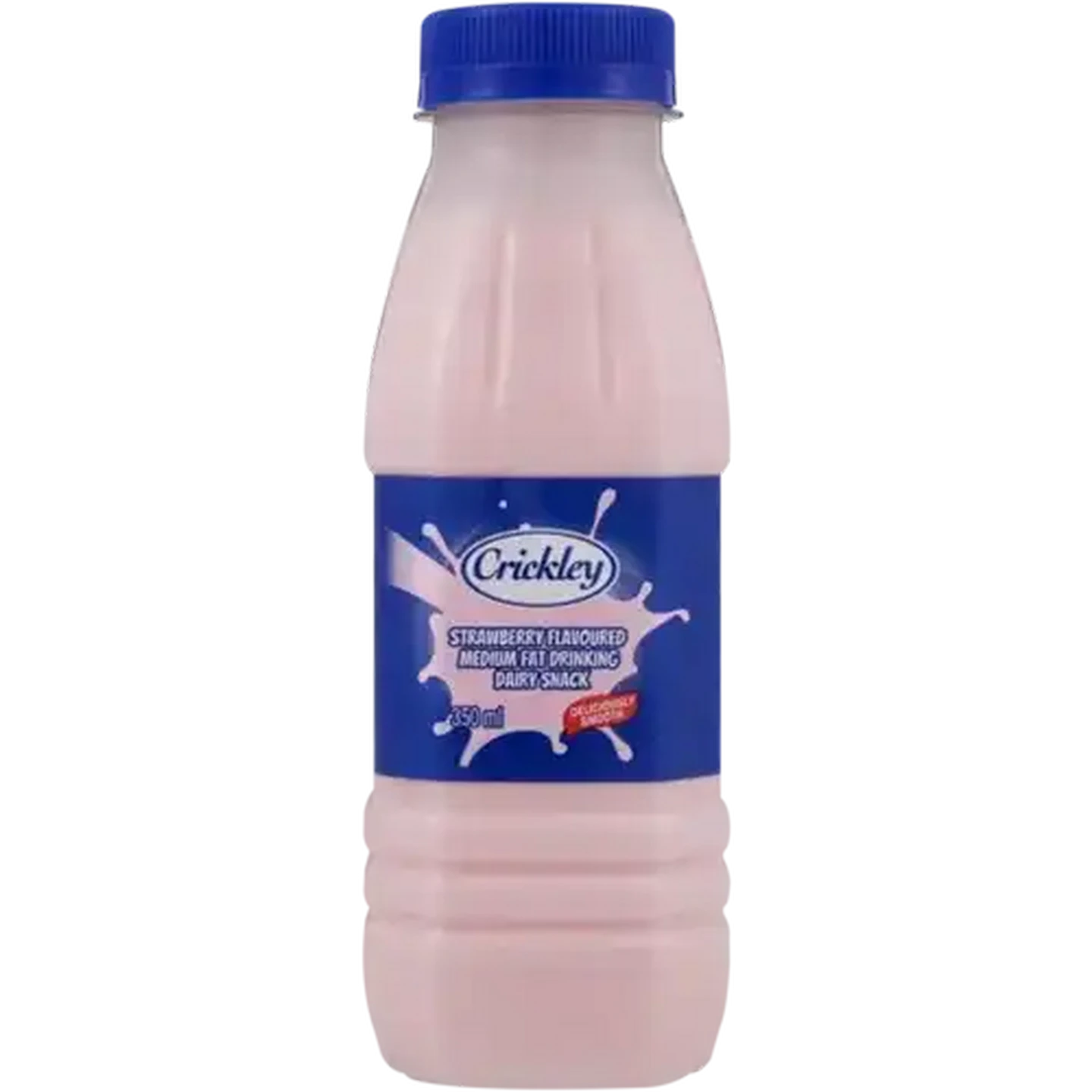 Image of Crickley Strawberry Flavoured Medium Fat Drinking Dairy Snack 350ml