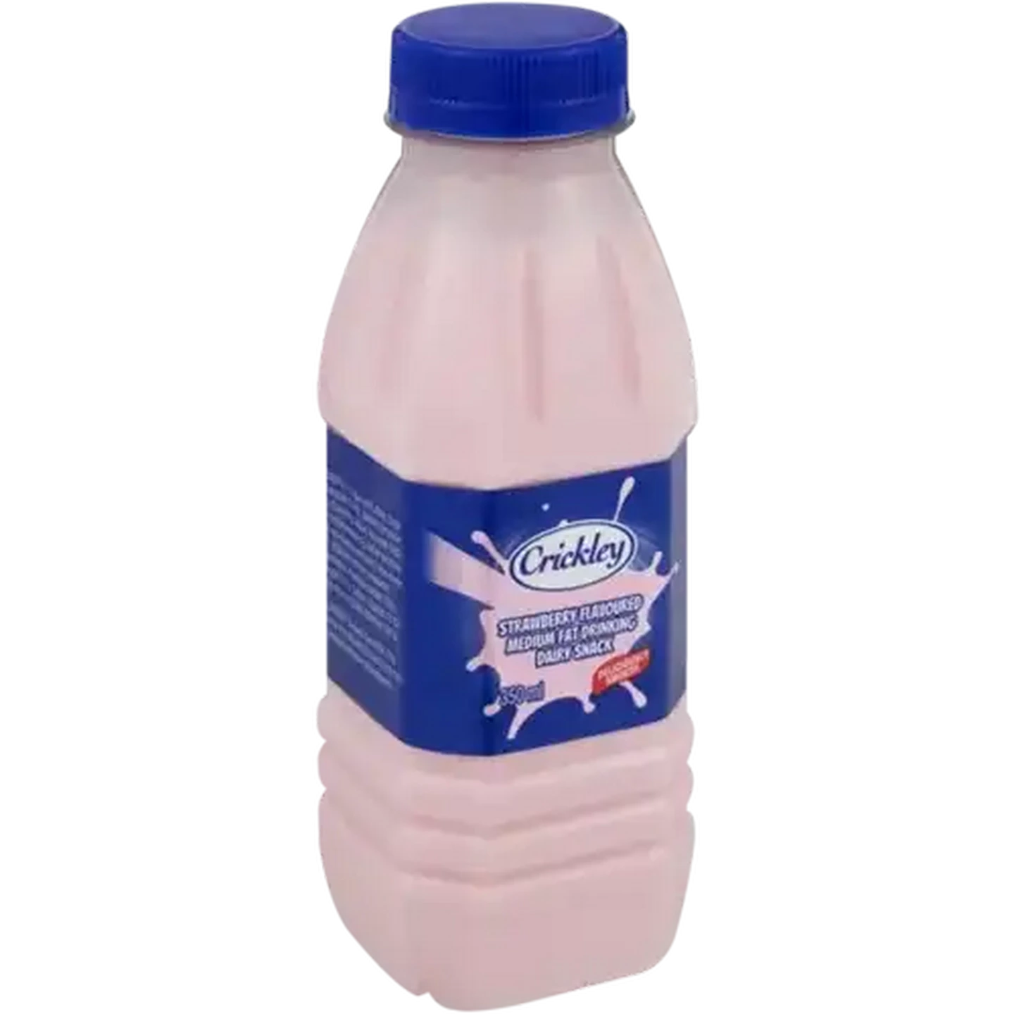 Image of Crickley Strawberry Flavoured Medium Fat Drinking Dairy Snack 350ml